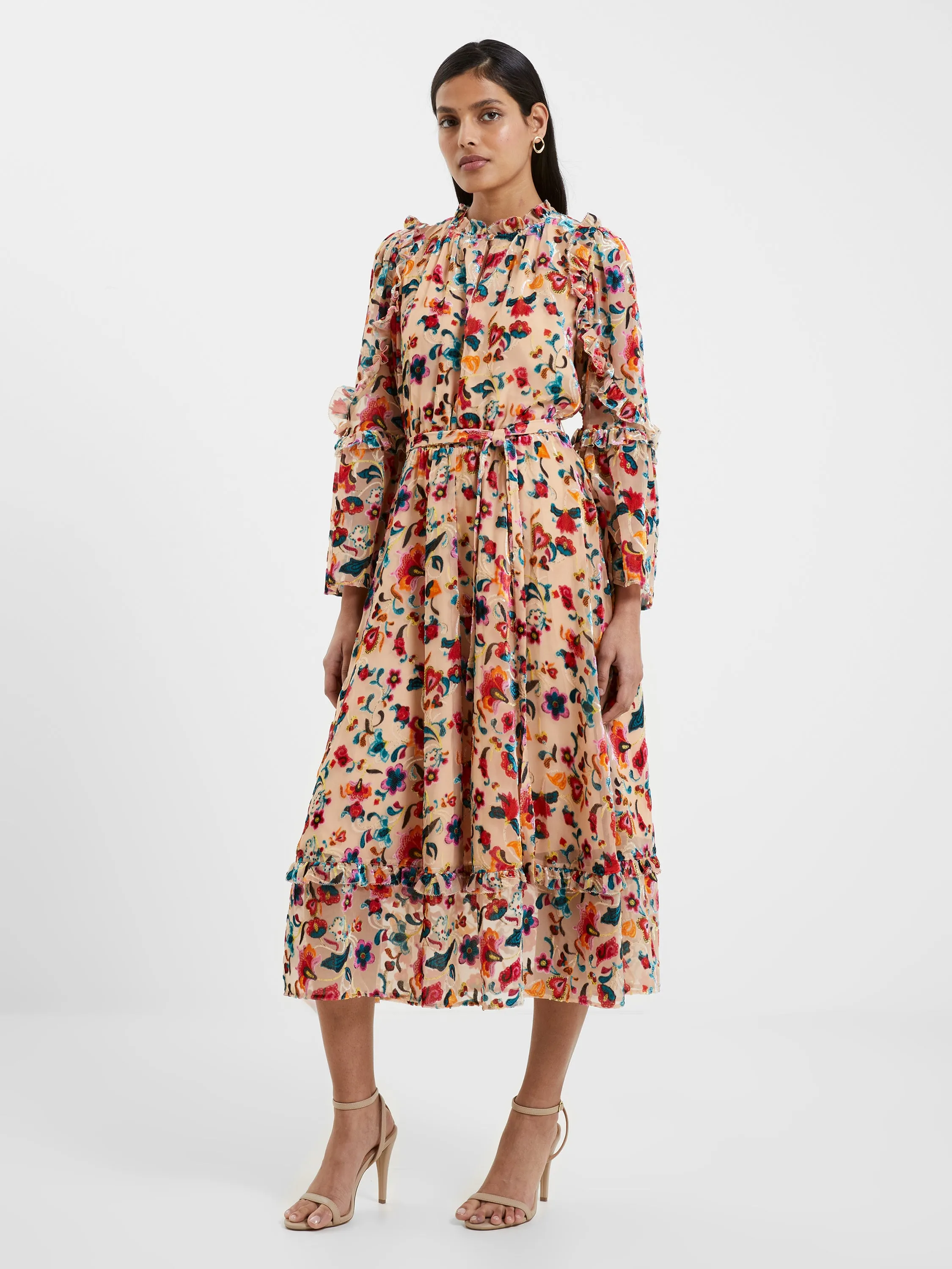 Avery Burnout Midi Dress sold by French Connection product image thumbnail 4