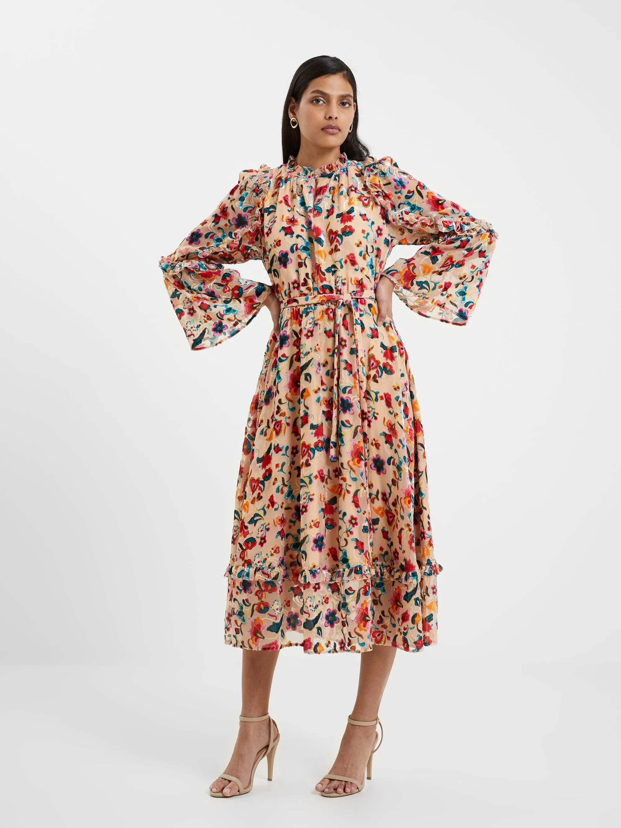 Avery Burnout Midi Dress sold by French Connection product image thumbnail 2