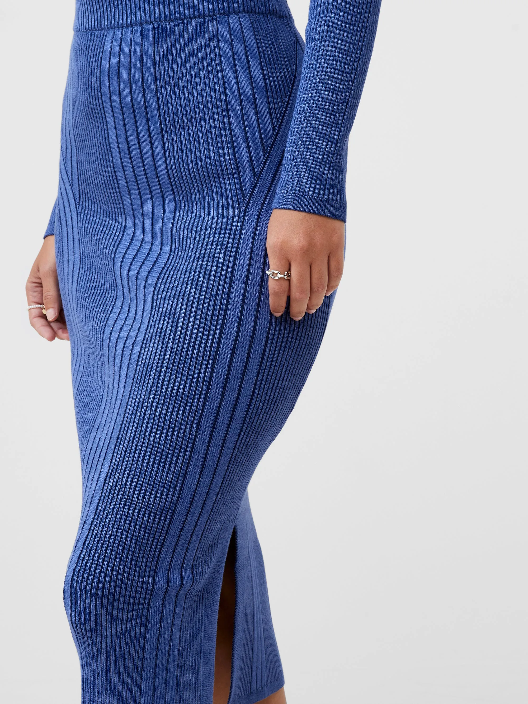 Mari Rib Knit Midi Skirt sold by French Connection product image thumbnail 2