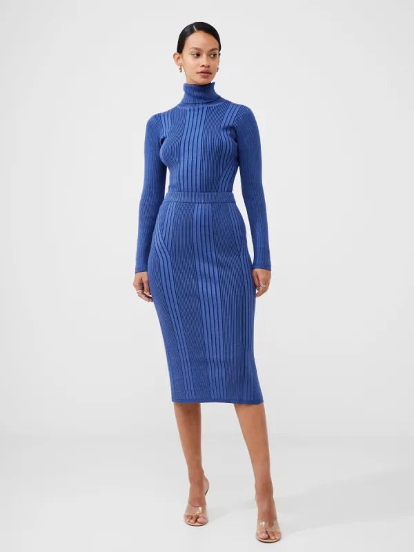 Mari Rib Knit Midi Skirt sold by French Connection