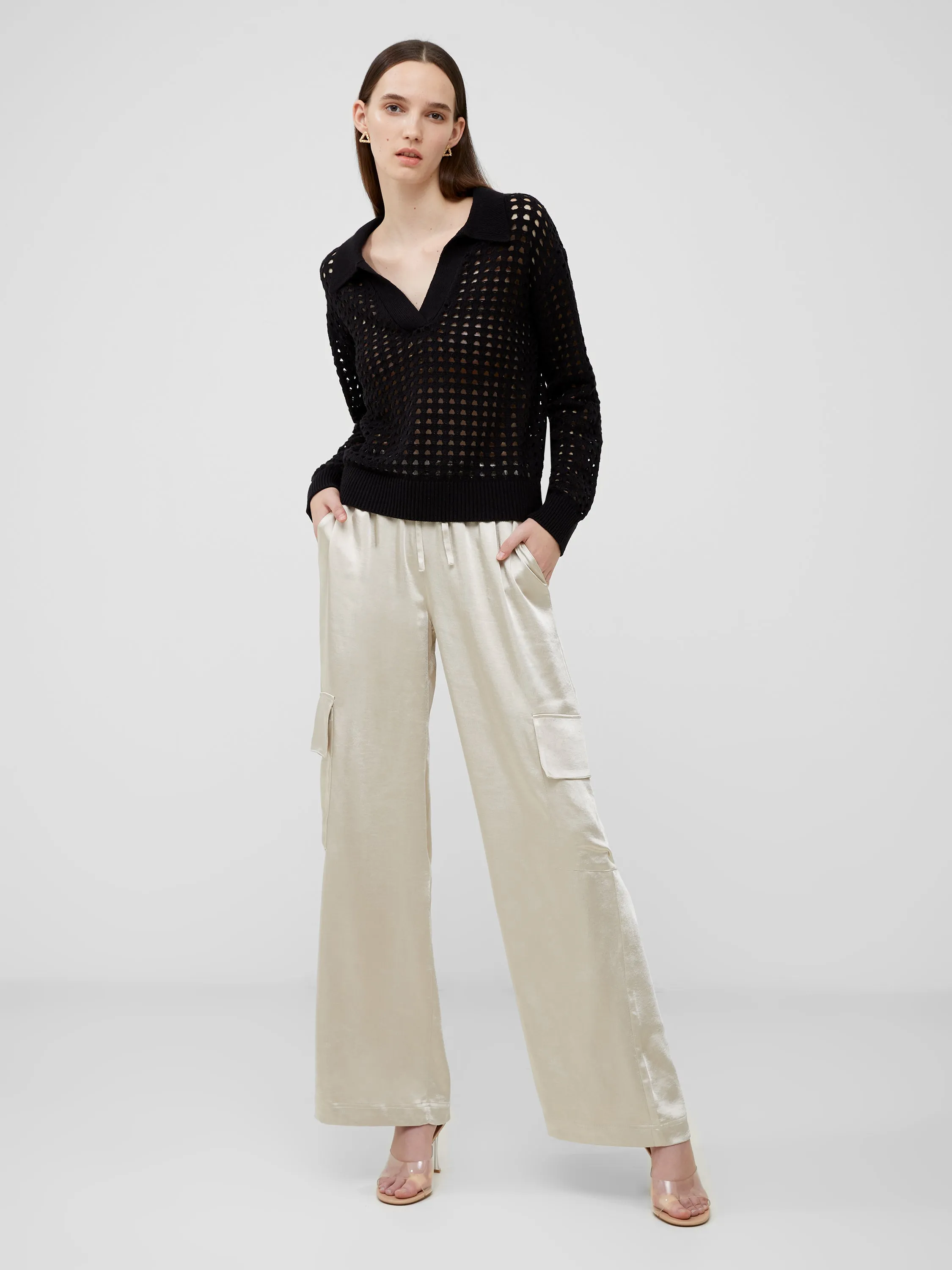 Manda Pointelle Longsleeve Sweater sold by French Connection product image thumbnail 2