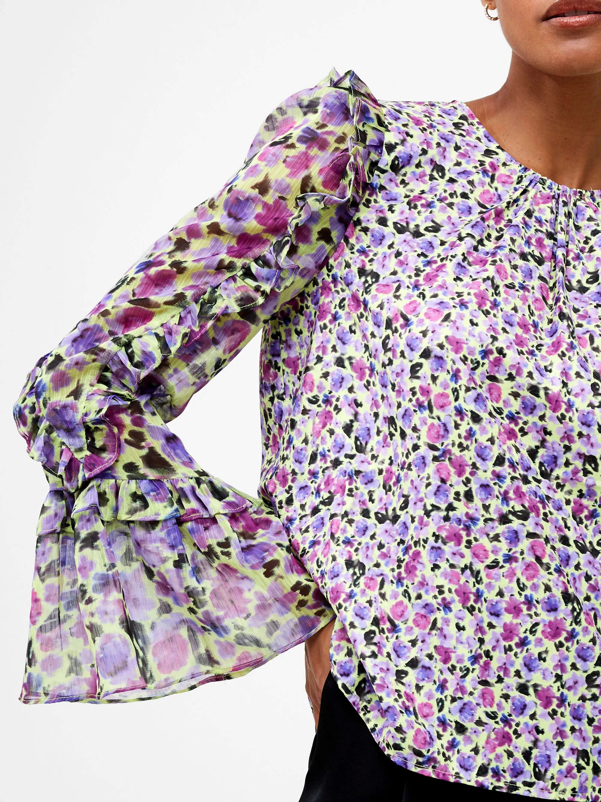 Alezzia Ely Jacquard Mix Top sold by French Connection product image thumbnail 2