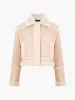 Belen Faux Fur Cropped Moto Jacket sold by French Connection