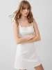 Embroidered Darcy Crepe Dress sold by French Connection
