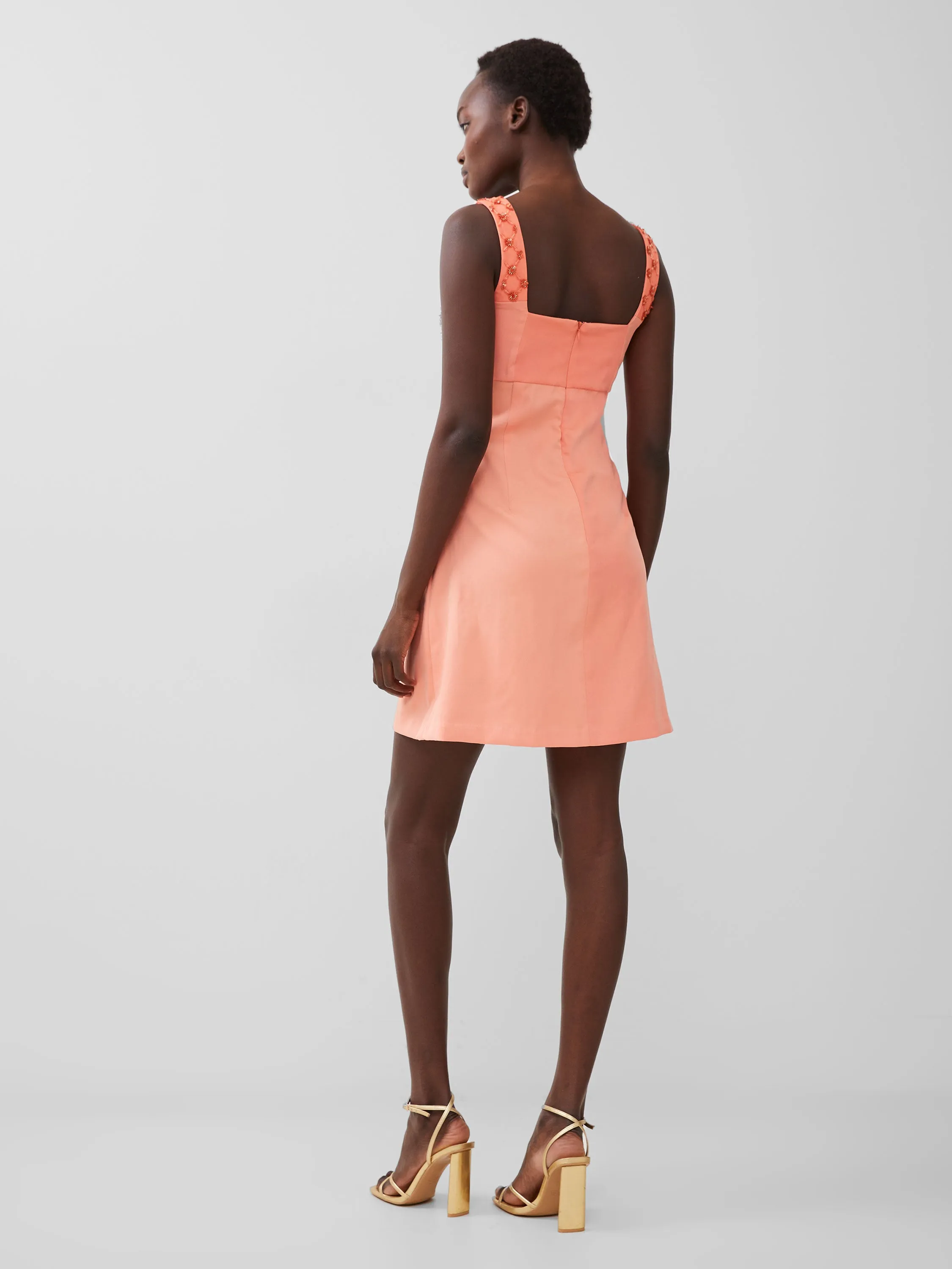 Embroidered Darcy Crepe Dress sold by French Connection product image thumbnail 3