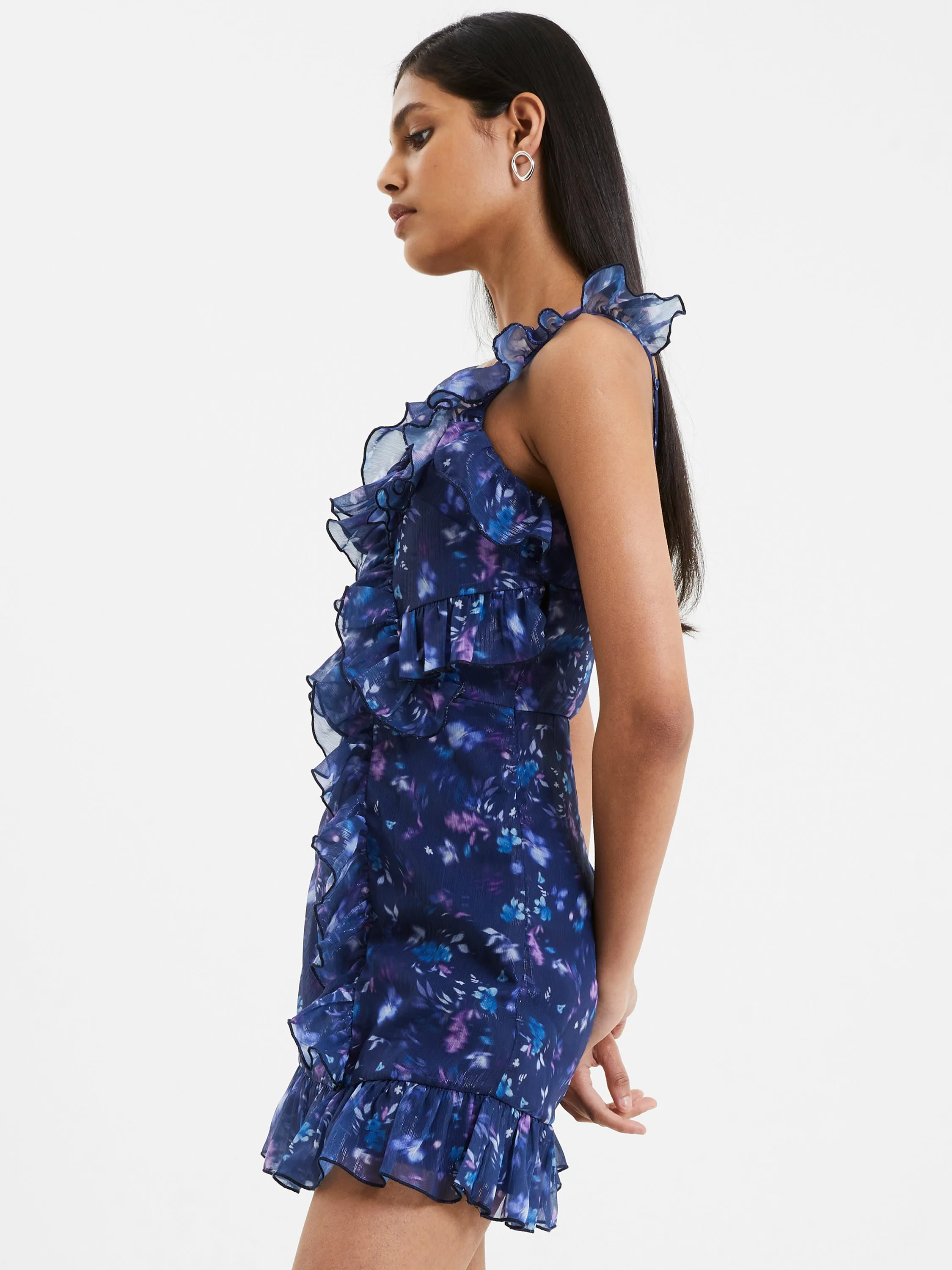 Aden Bai Lurex Frill Cami Mini Dress sold by French Connection product image thumbnail 2