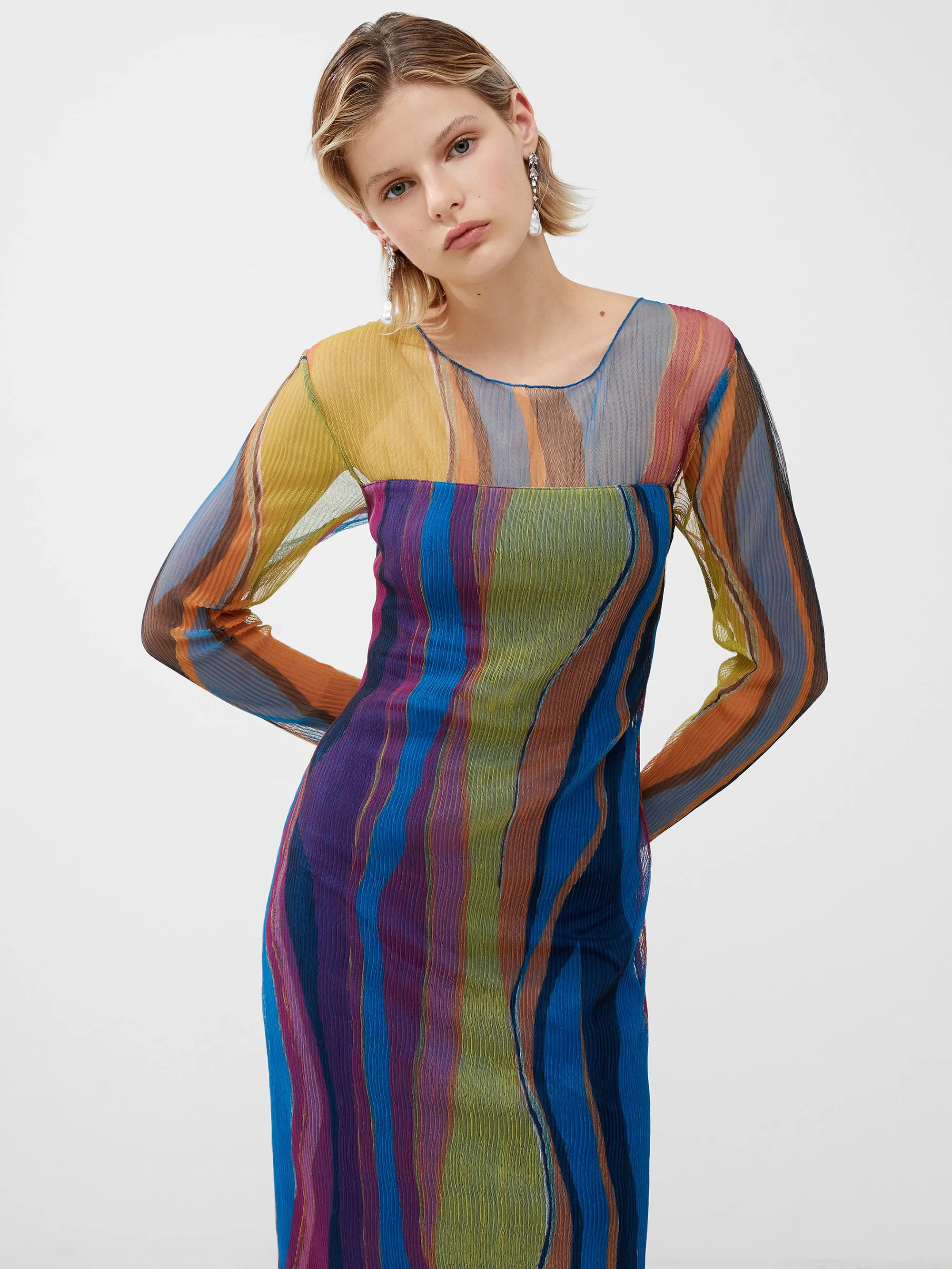 Saskia Eydie Ruched Midi Dress sold by French Connection product image thumbnail 4