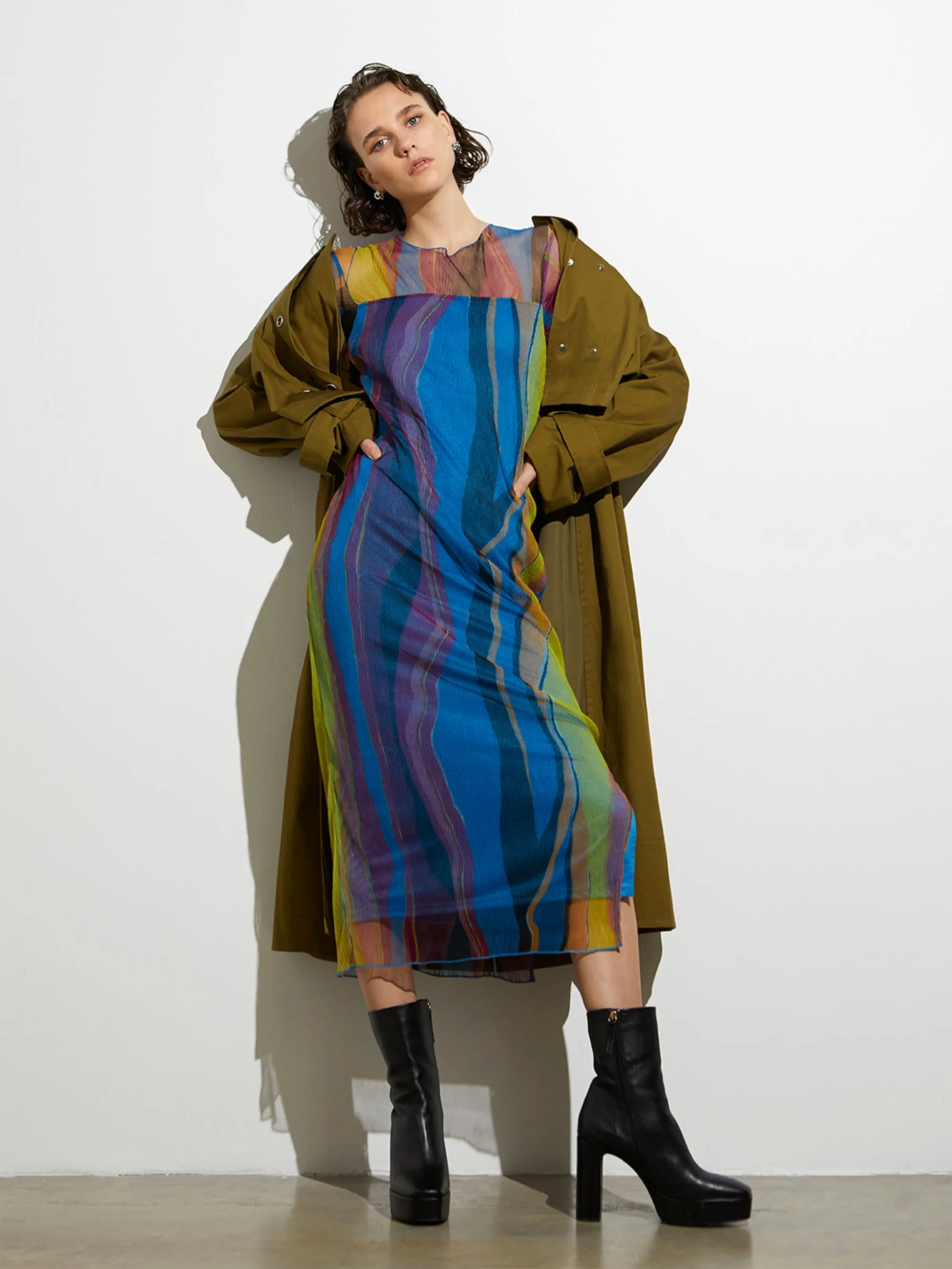 Saskia Eydie Ruched Midi Dress sold by French Connection