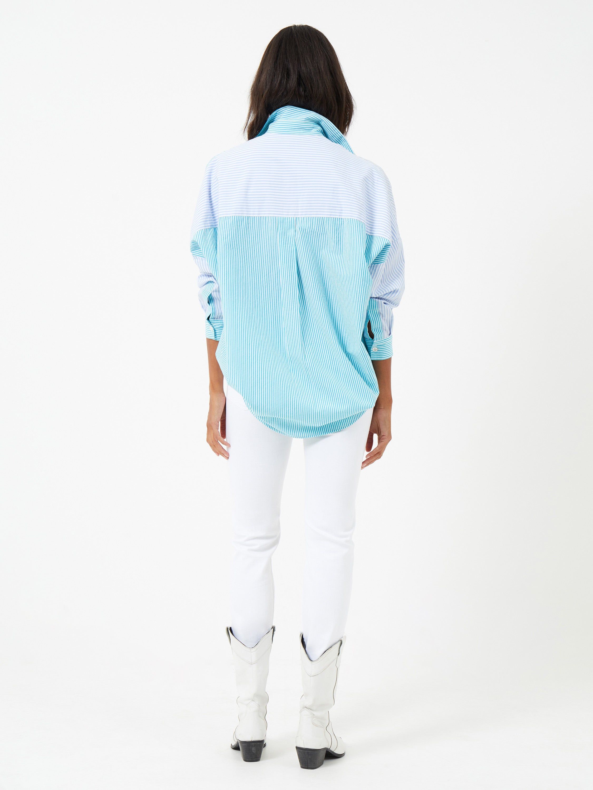 Rhodes Poplin Striped Popover Shirt sold by French Connection product image thumbnail 5