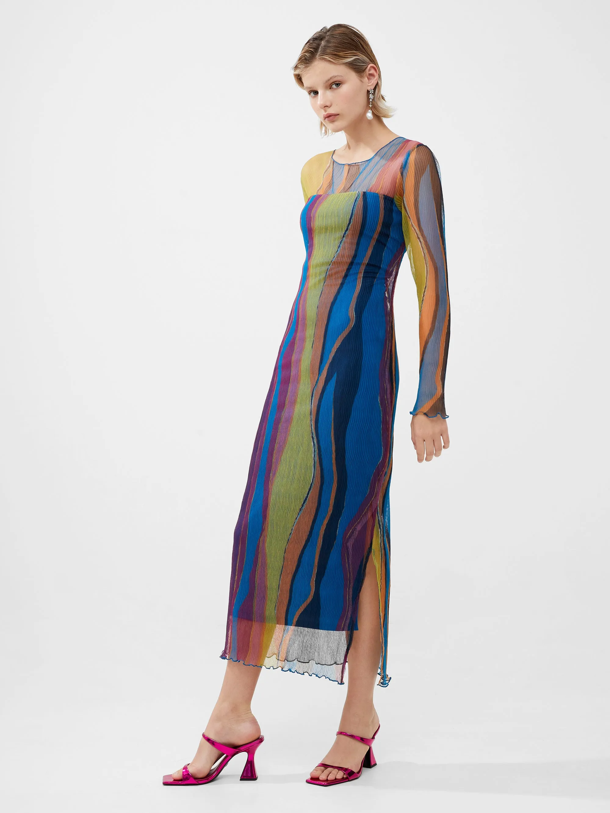Saskia Eydie Ruched Midi Dress sold by French Connection product image thumbnail 3