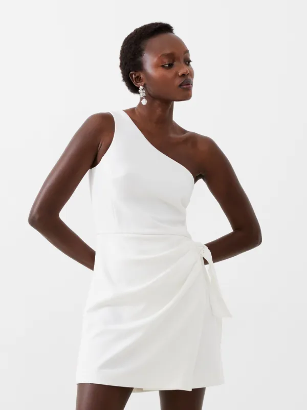 Whisper One Shoulder Sarong Tie Dress made by French Connection
