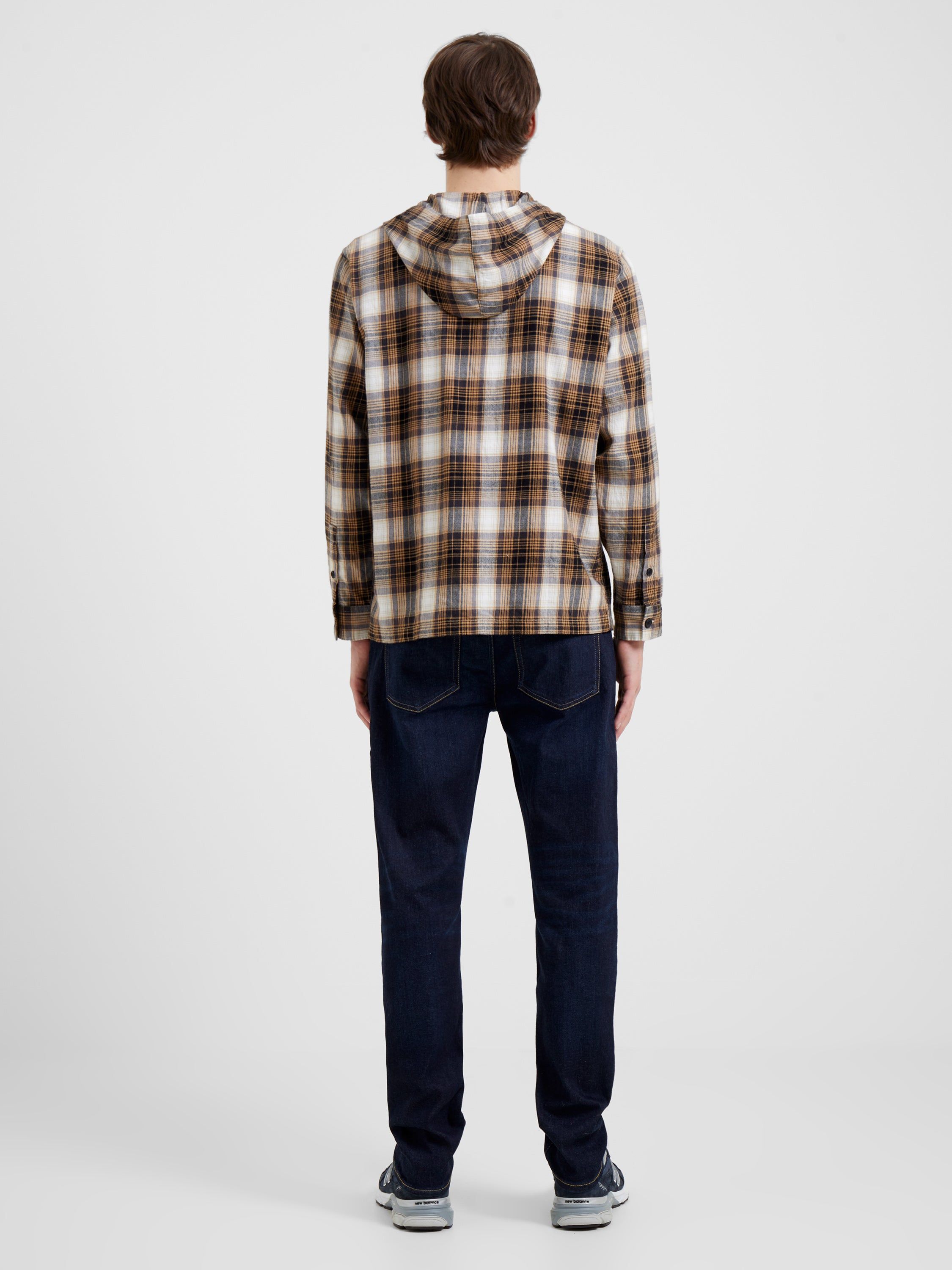 Relaxed Hooded Check Shirt sold by French Connection product image thumbnail 4
