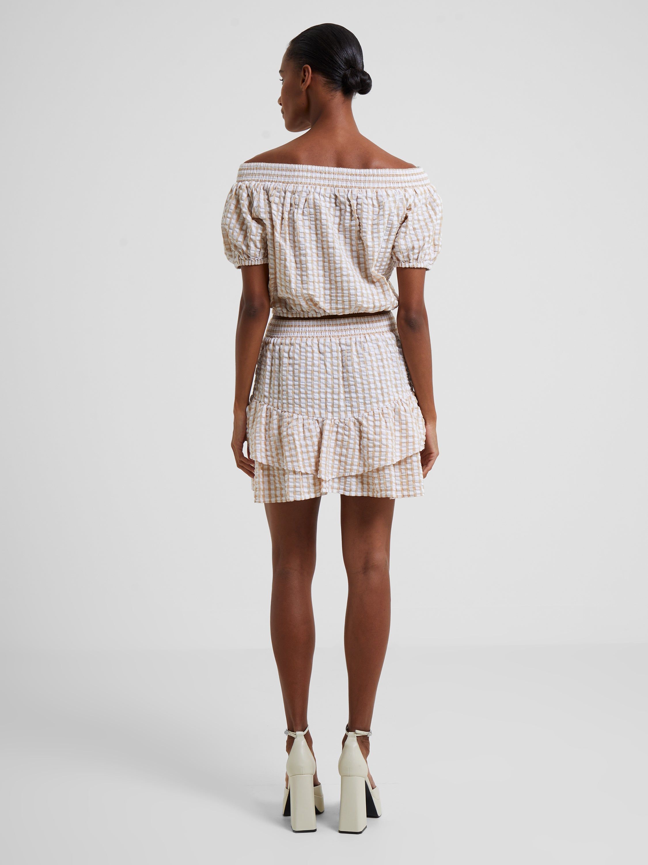 Filippa Cotton Poplin Ruffle Hem Skirt sold by French Connection product image thumbnail 5