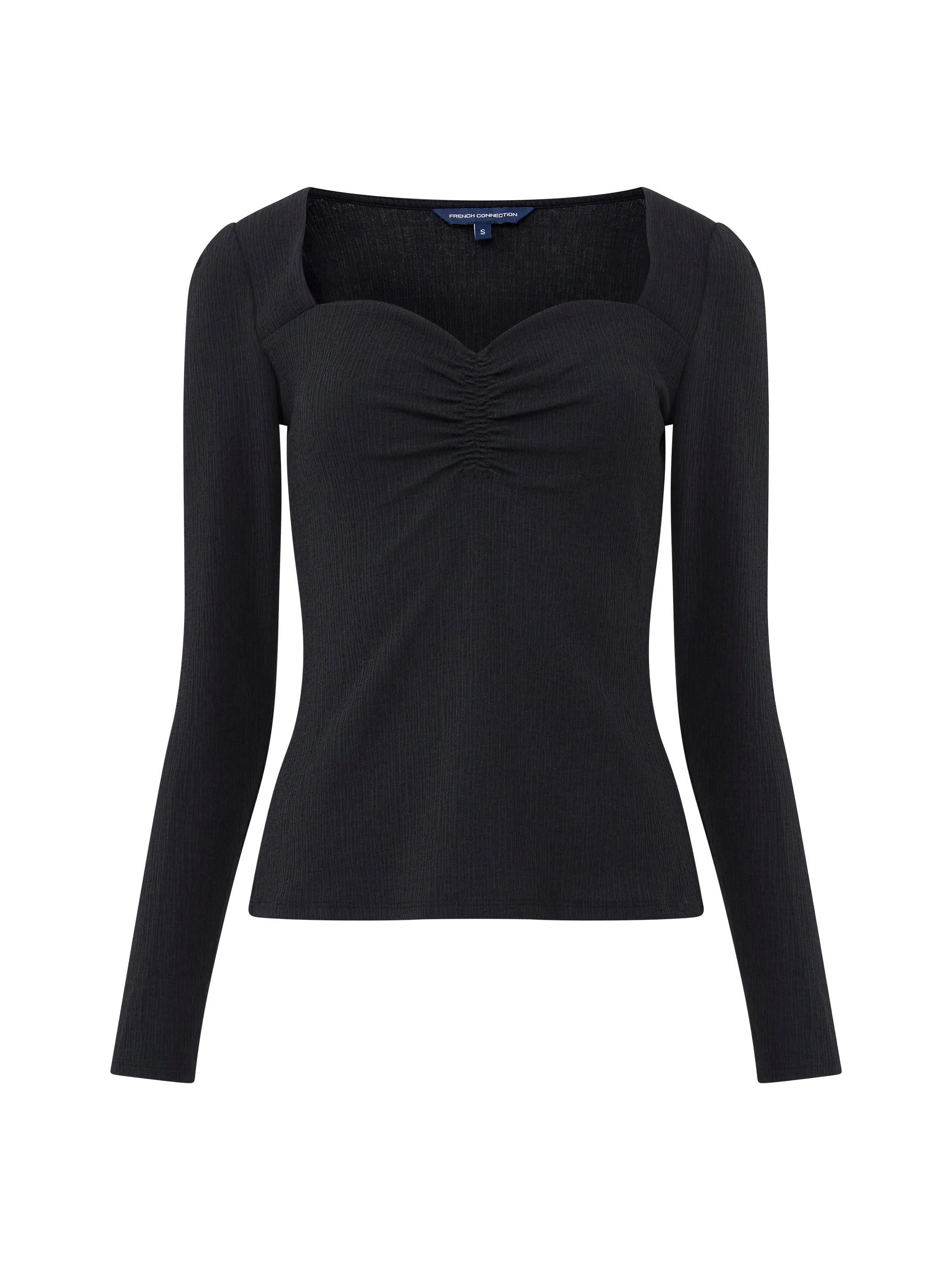 Sonya Ribbed Sweetheart Neck Top sold by French Connection product image thumbnail 5