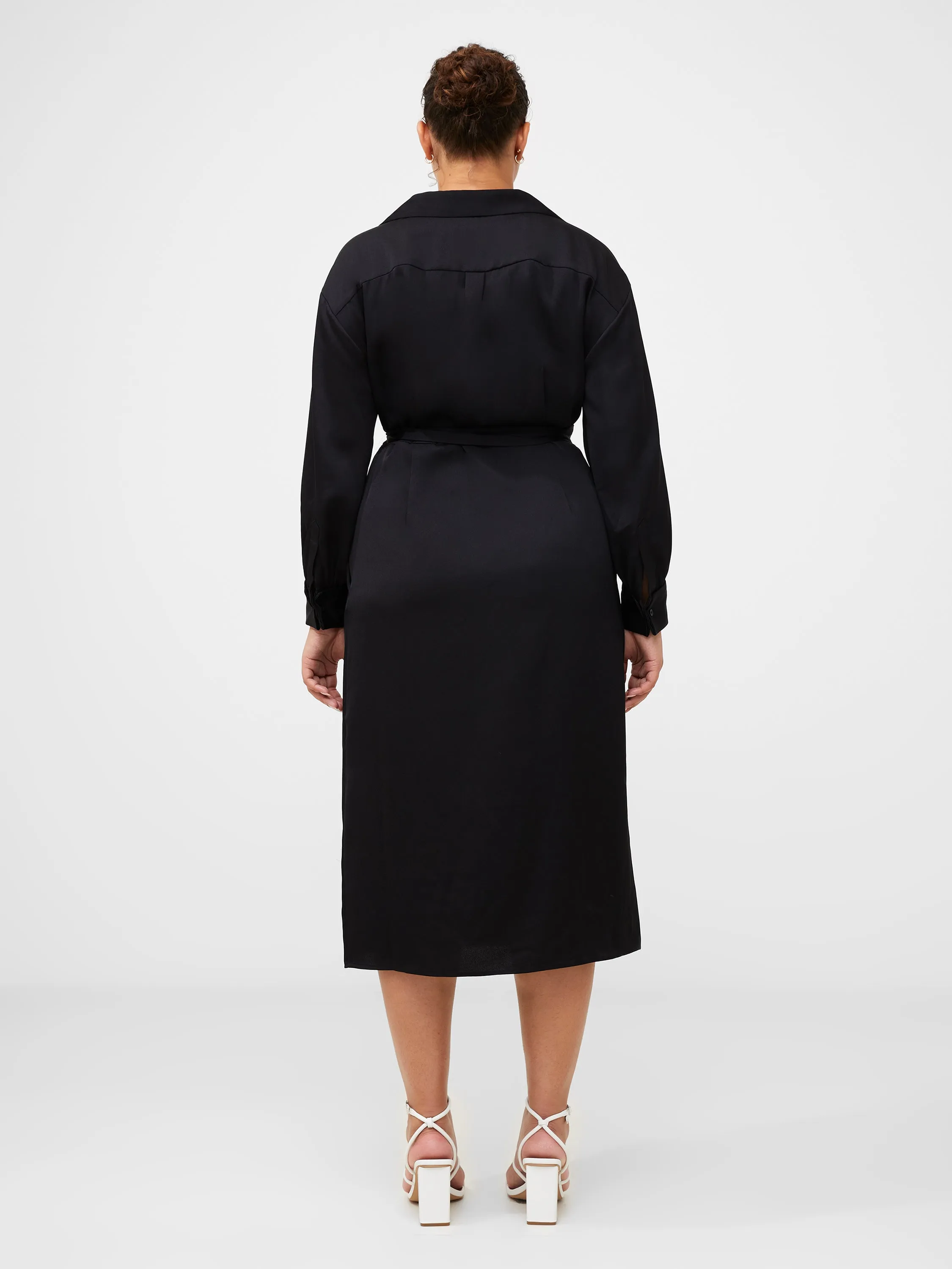 Harlow Recycled Satin Wrap Midi Dress sold by French Connection product image thumbnail 4