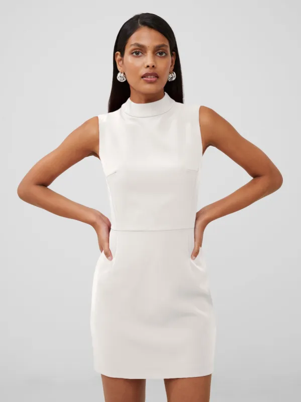 Echo Crepe Mock Neck Mini Dress sold by French Connection