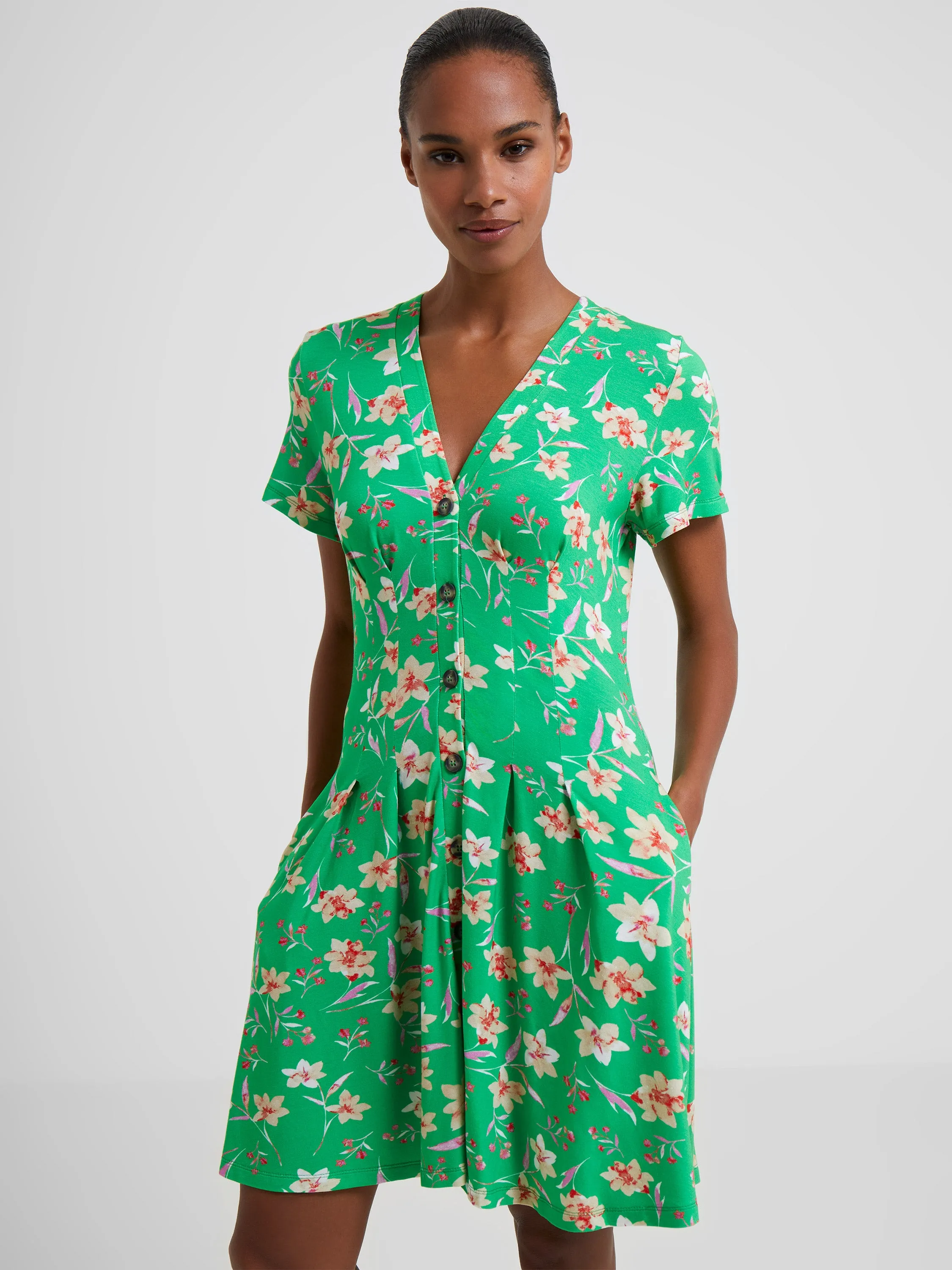 Camille Meadow V Neck Dress sold by French Connection product image thumbnail 3