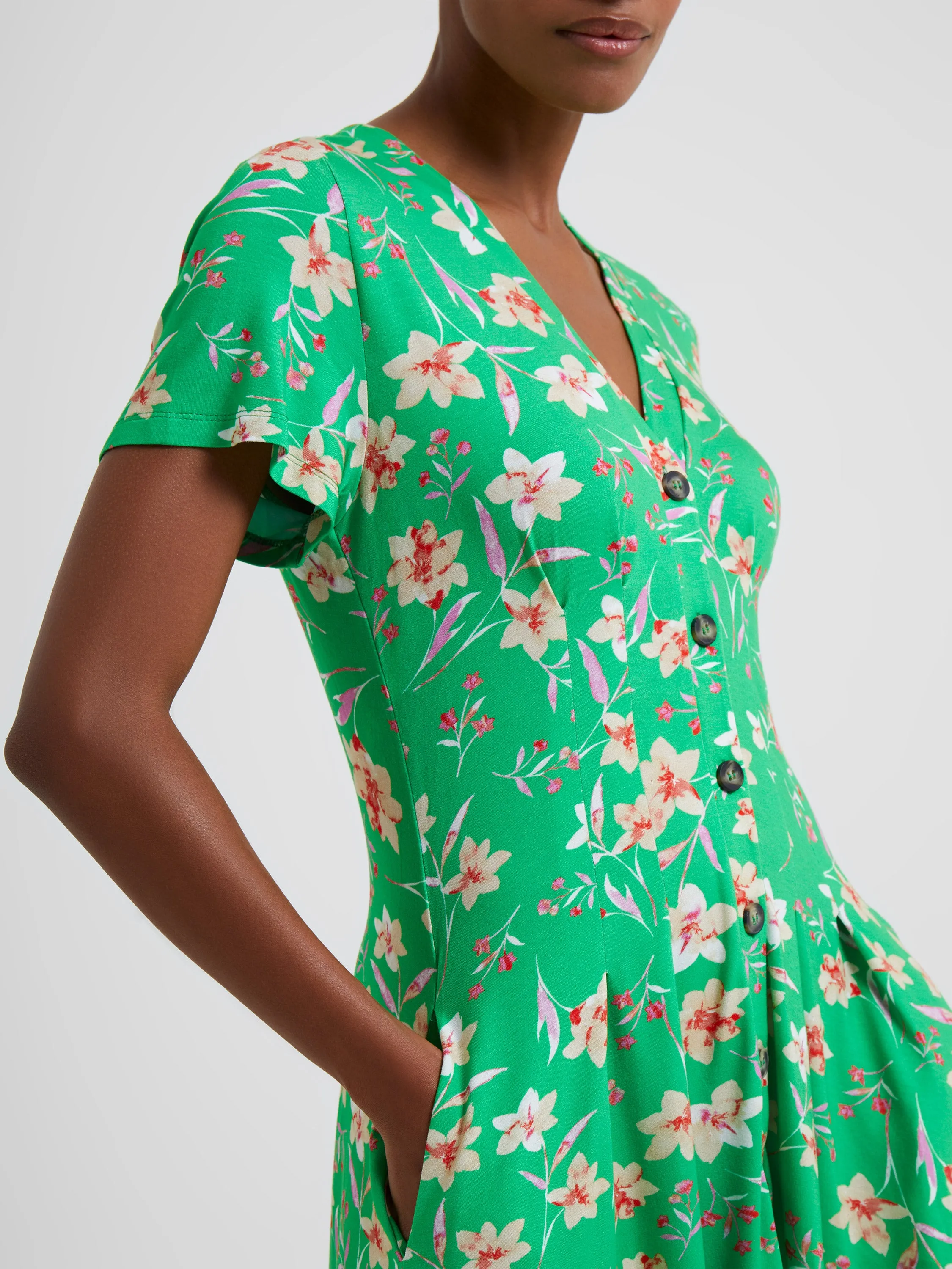 Camille Meadow V Neck Dress sold by French Connection product image thumbnail 4