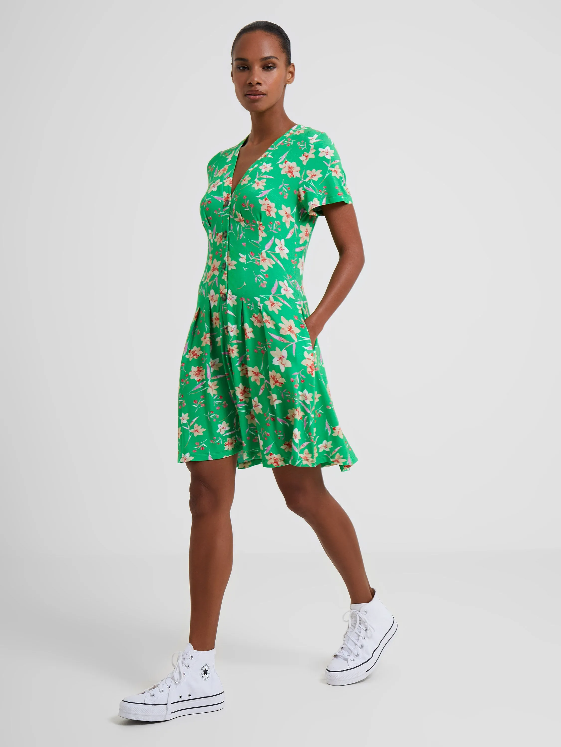 Camille Meadow V Neck Dress sold by French Connection product image thumbnail 2