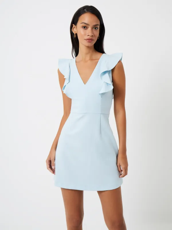 Whisper Ruffle V Neck Dress sold by French Connection