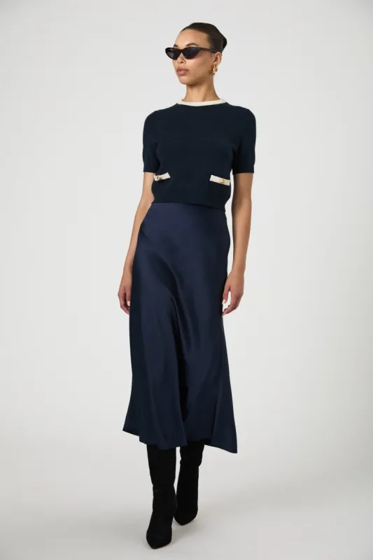 Ennis Satin Skirt sold by French Connection