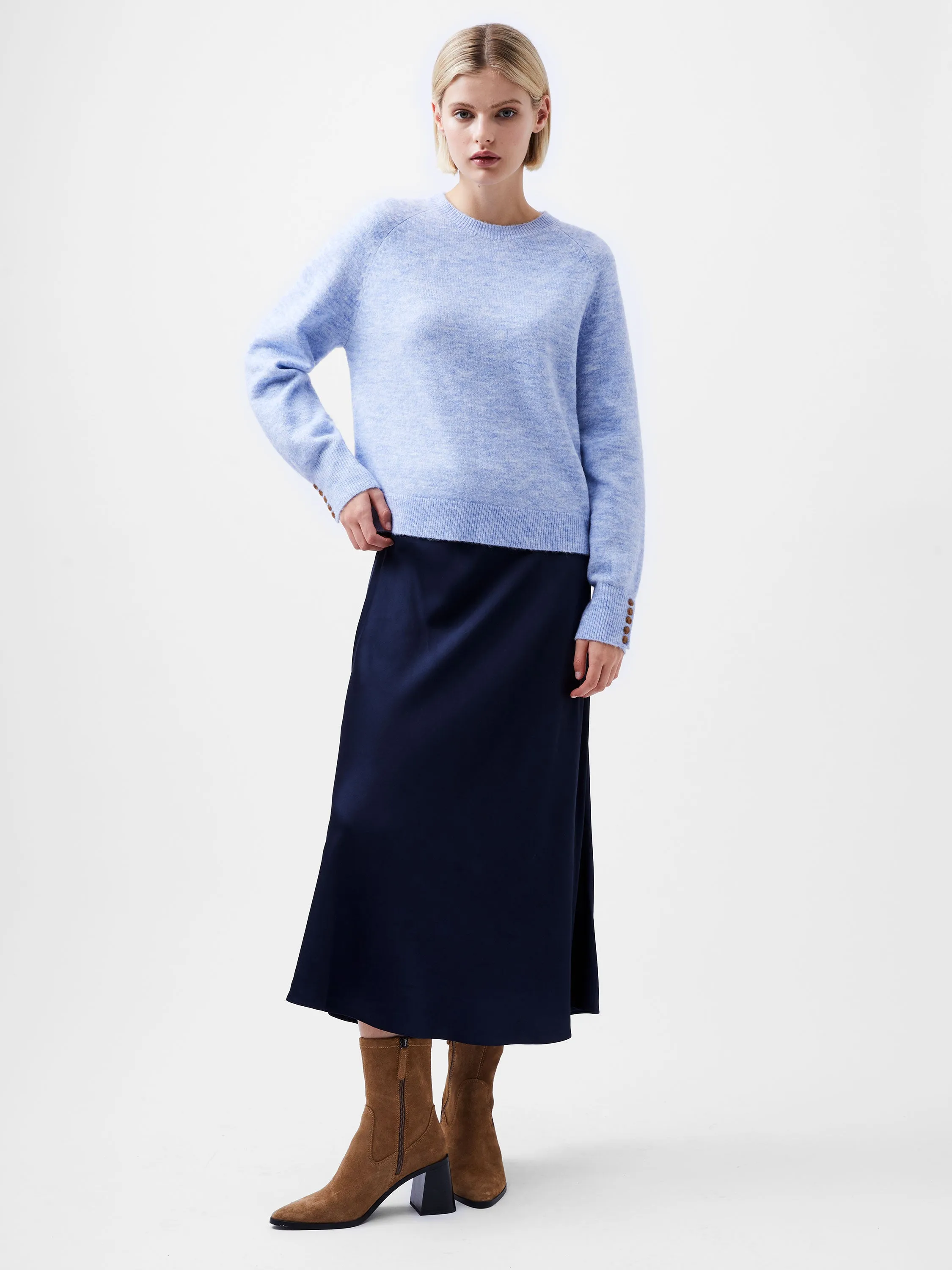 Morena Crewneck Button Cuff Sweater sold by French Connection product image thumbnail 4