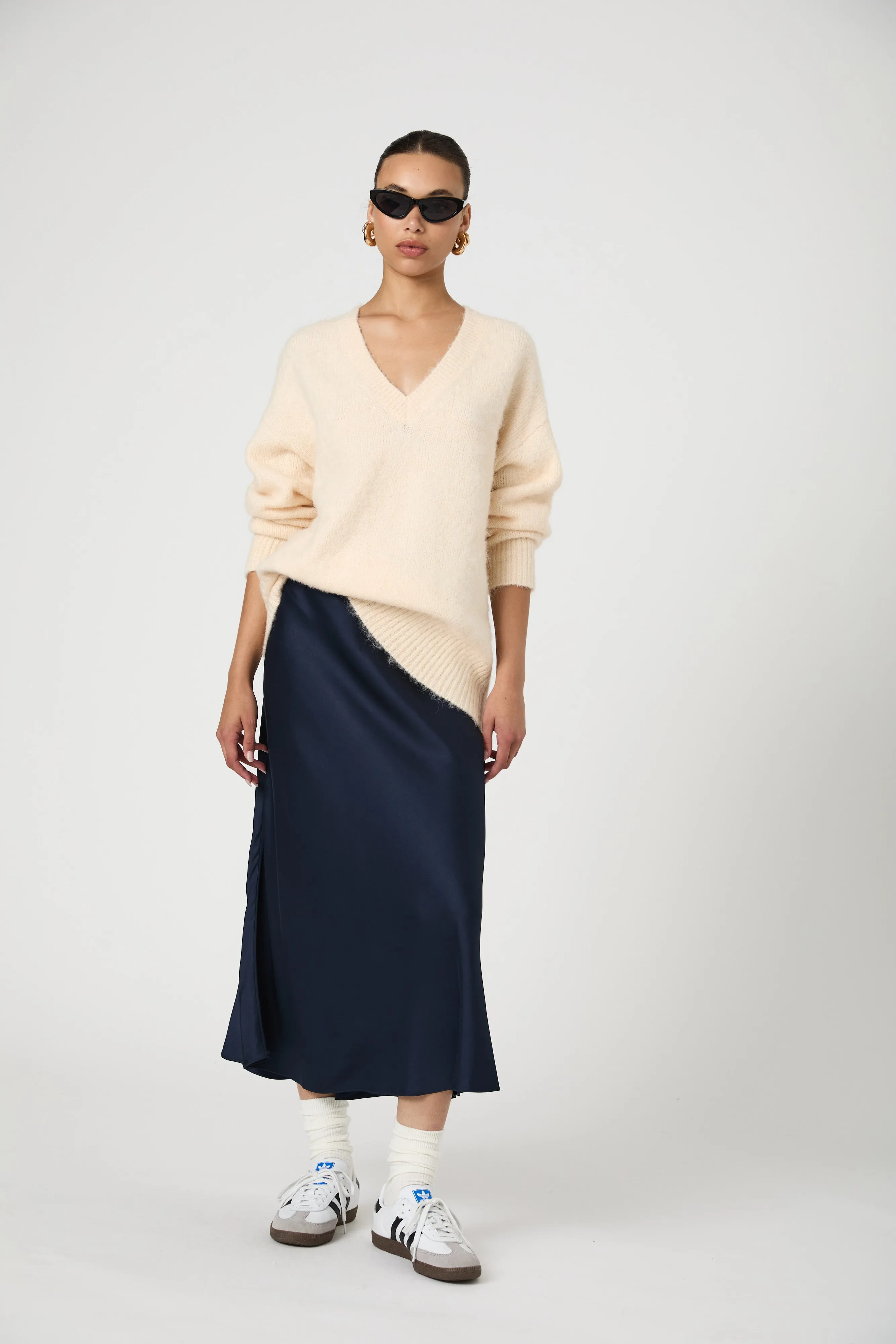 Fluffy Knit V Neck Oversized Sweater sold by French Connection product image thumbnail 2