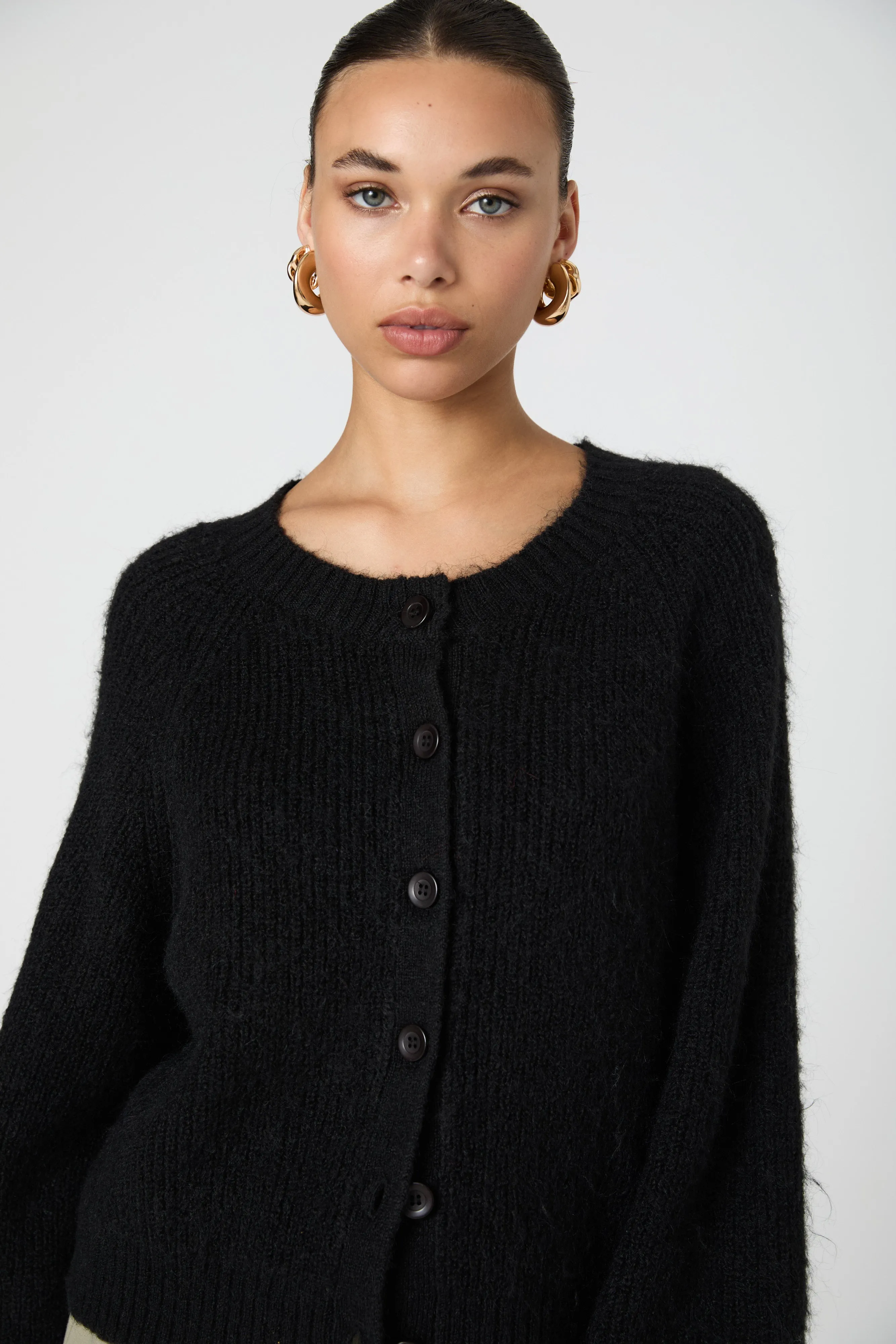 Fluffy Knit Chunky Rib Cardigan sold by French Connection product image thumbnail 4