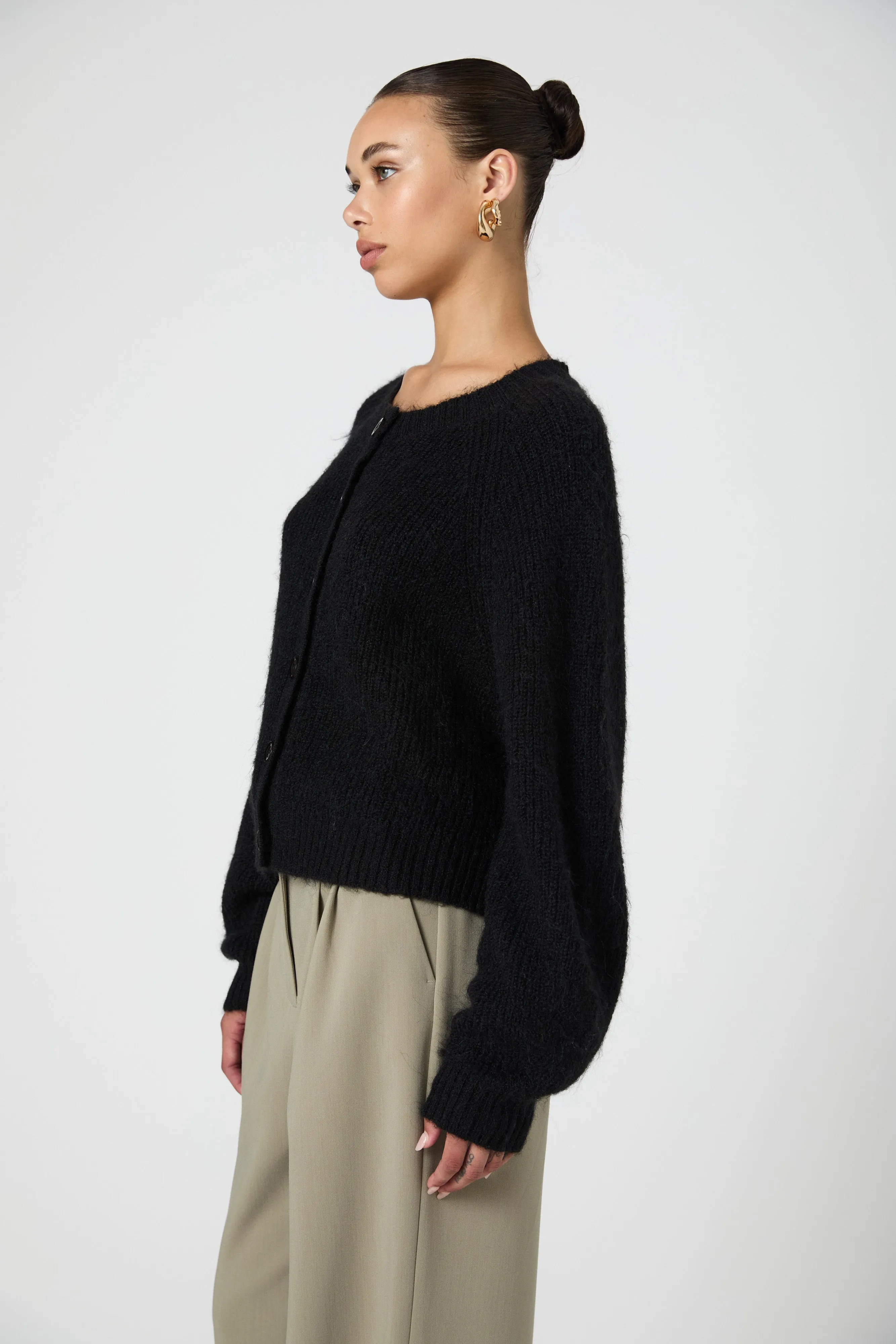 Fluffy Knit Chunky Rib Cardigan sold by French Connection product image thumbnail 5