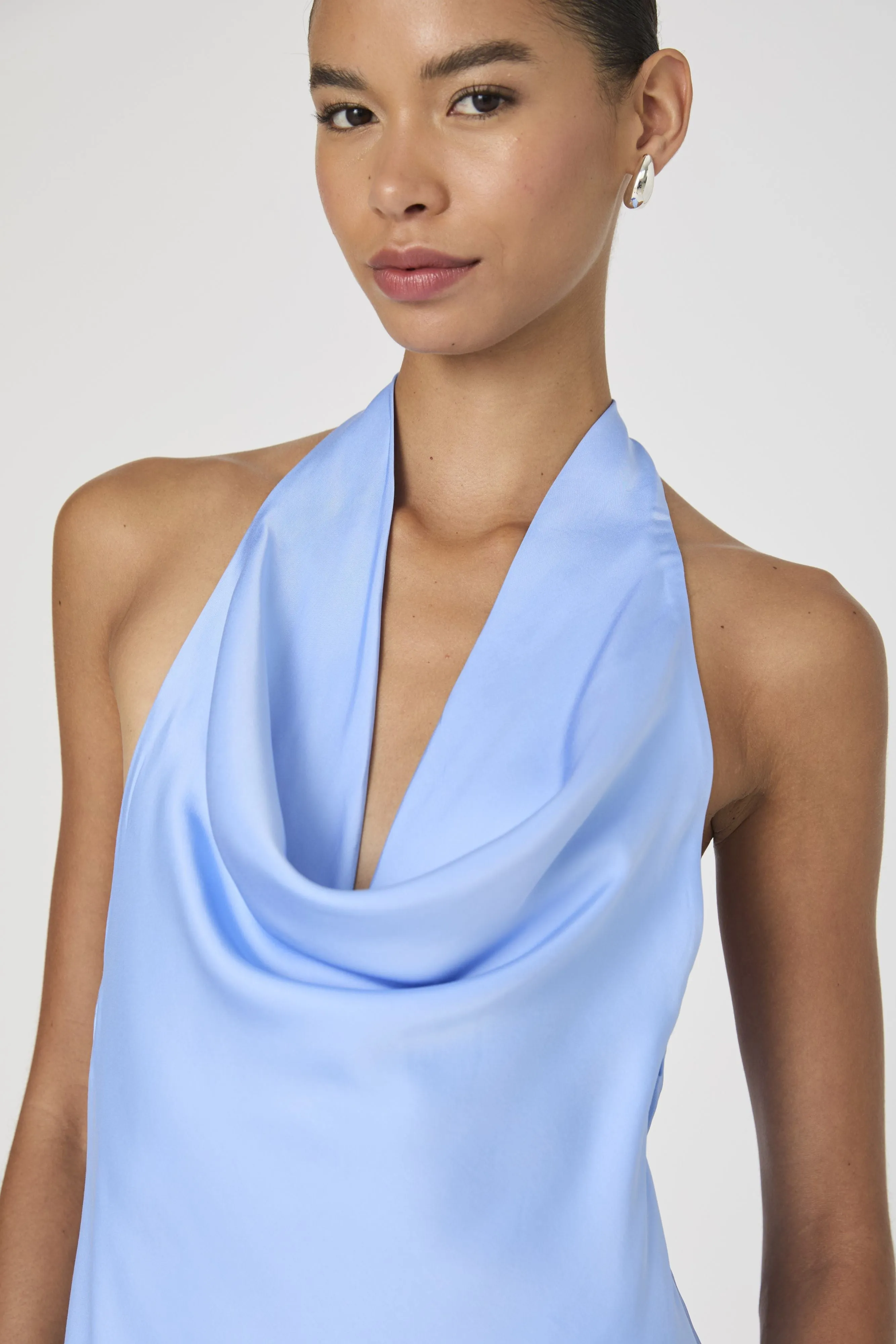 Ennis Satin Halter Mini Dress sold by French Connection product image thumbnail 2