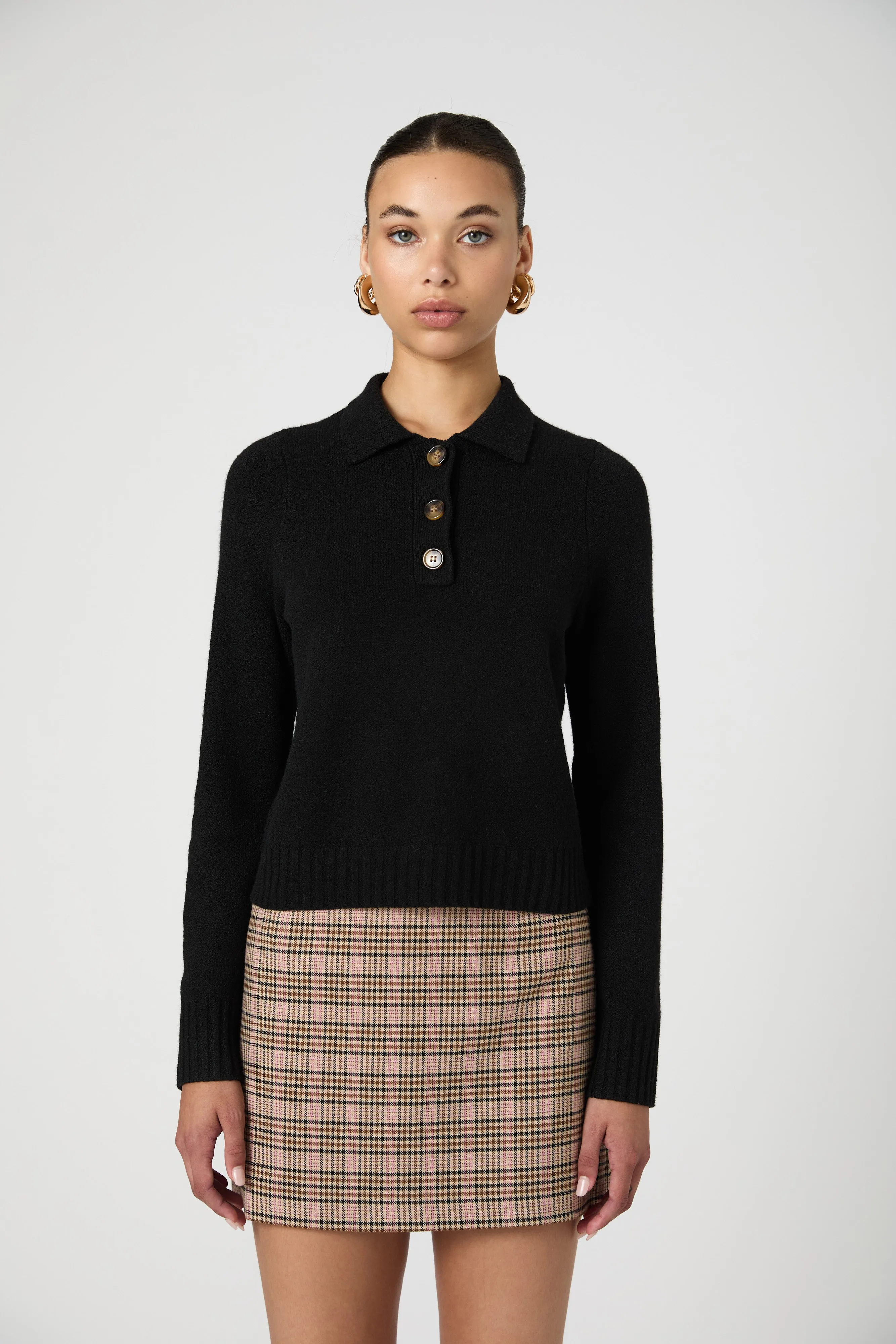 Vhari Long Sleeve Polo Sweater sold by French Connection product image thumbnail 3