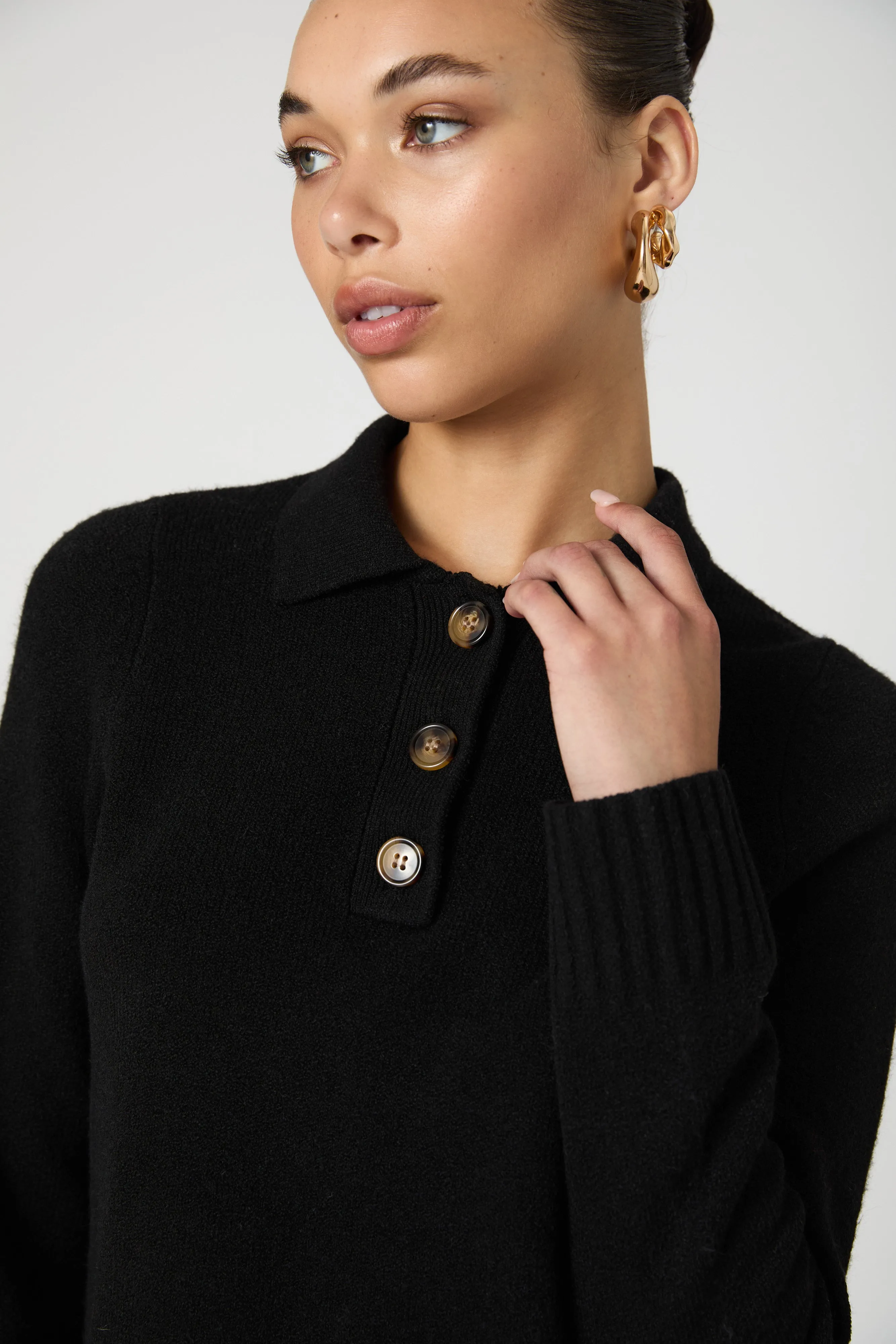 Vhari Long Sleeve Polo Sweater sold by French Connection product image thumbnail 5