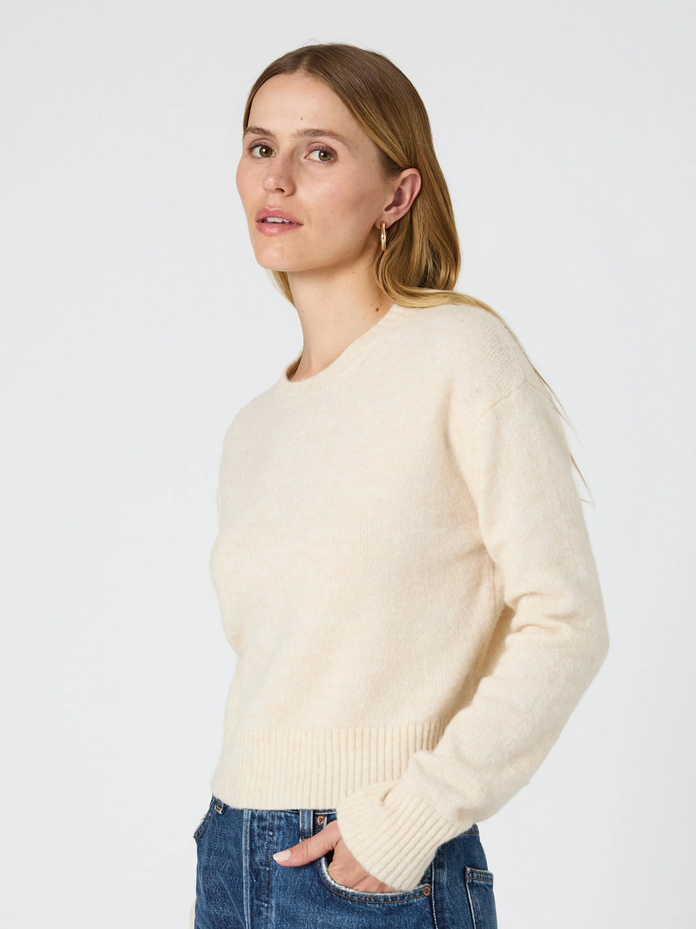 Kesia Crew Neck Cropped Sweater sold by French Connection