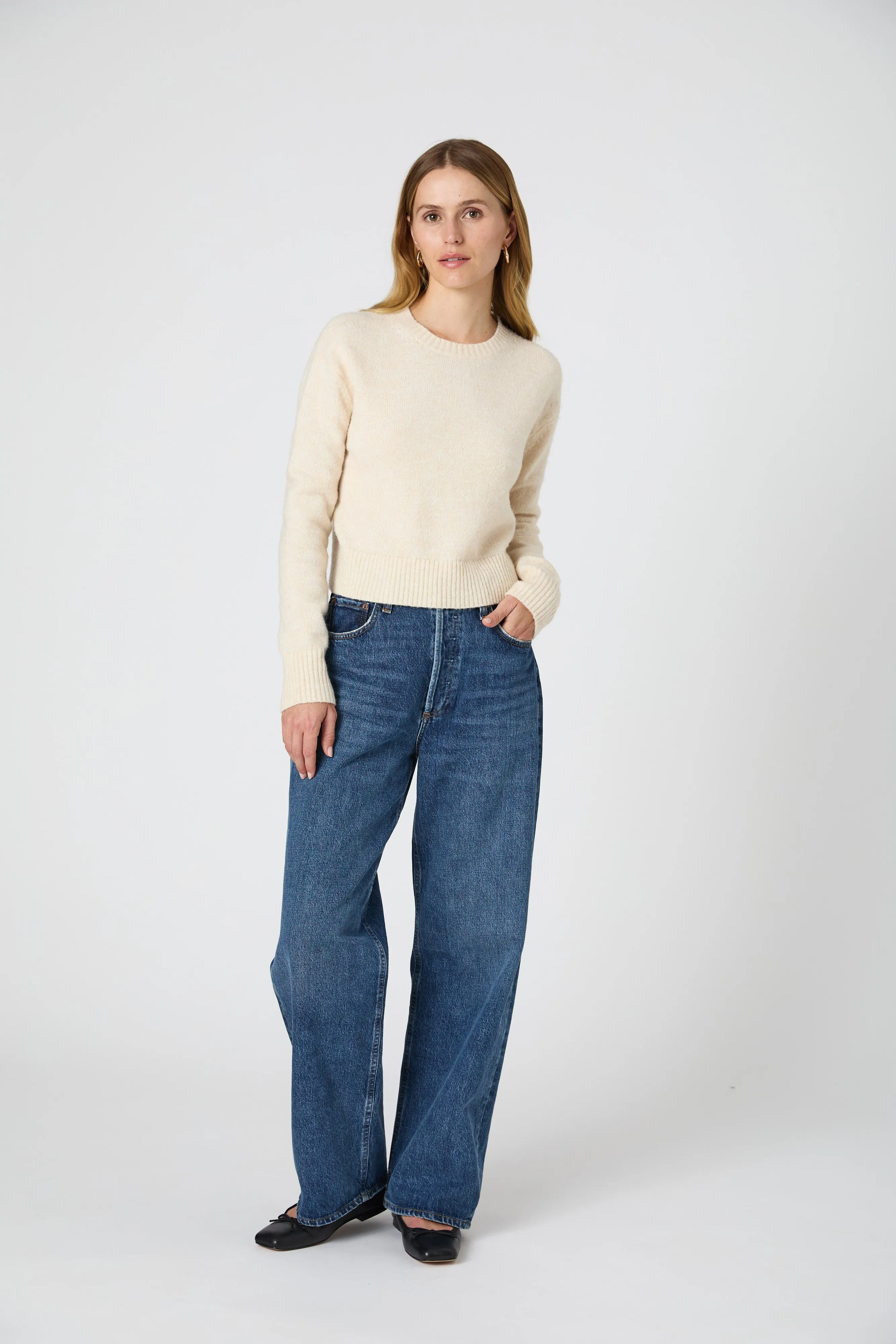 Kesia Crew Neck Cropped Sweater sold by French Connection product image thumbnail 2