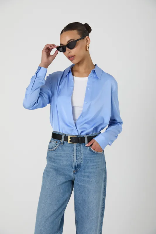 Ennis Satin Shirt sold by French Connection