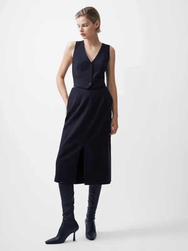 Gemma Twill Vest Dress sold by French Connection
