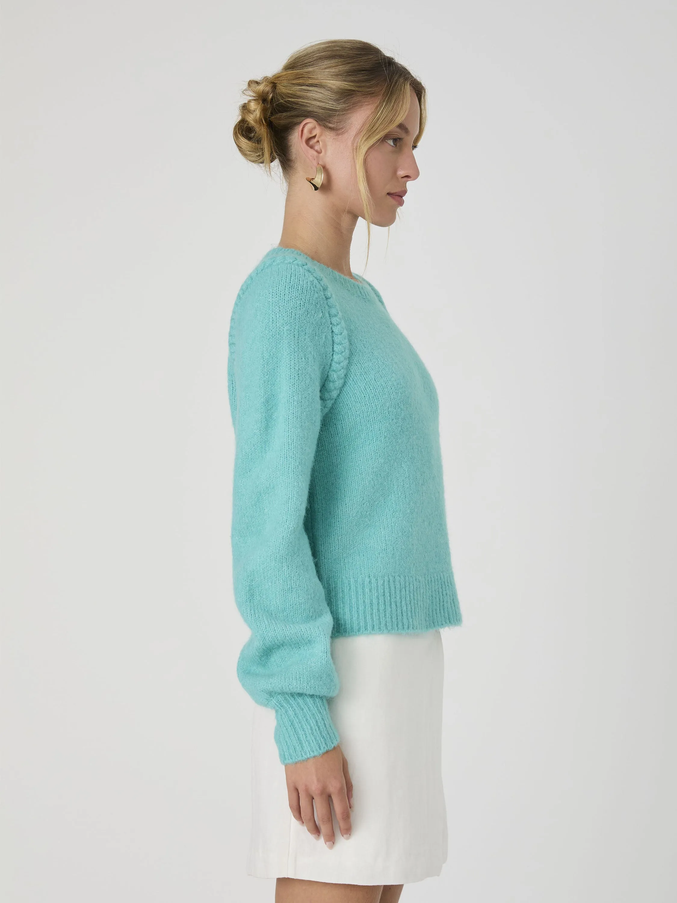 Fluffly Knit Braided Detail Sweater sold by French Connection product image thumbnail 5