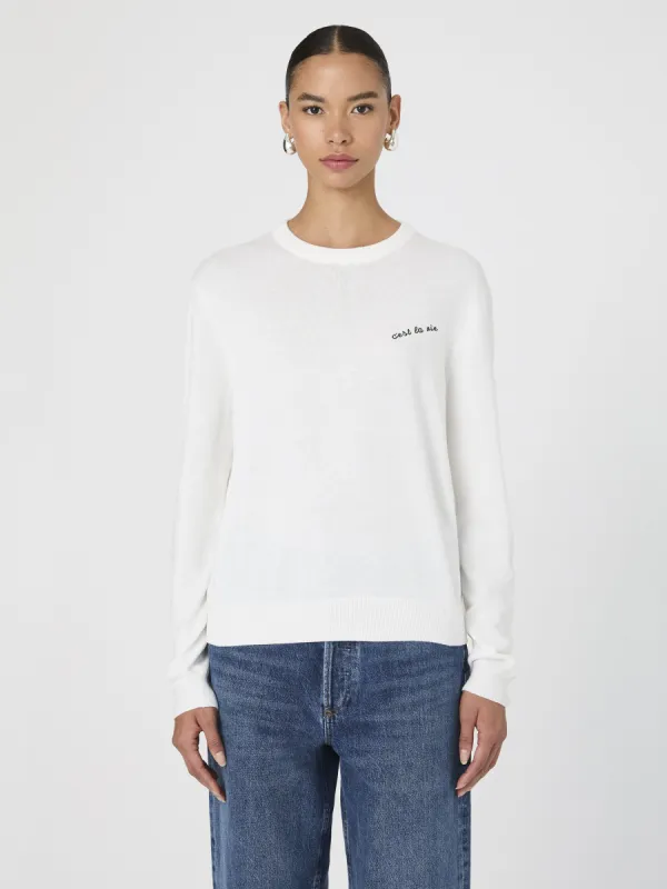 Cashmere Blend Embroidered Sweater sold by French Connection