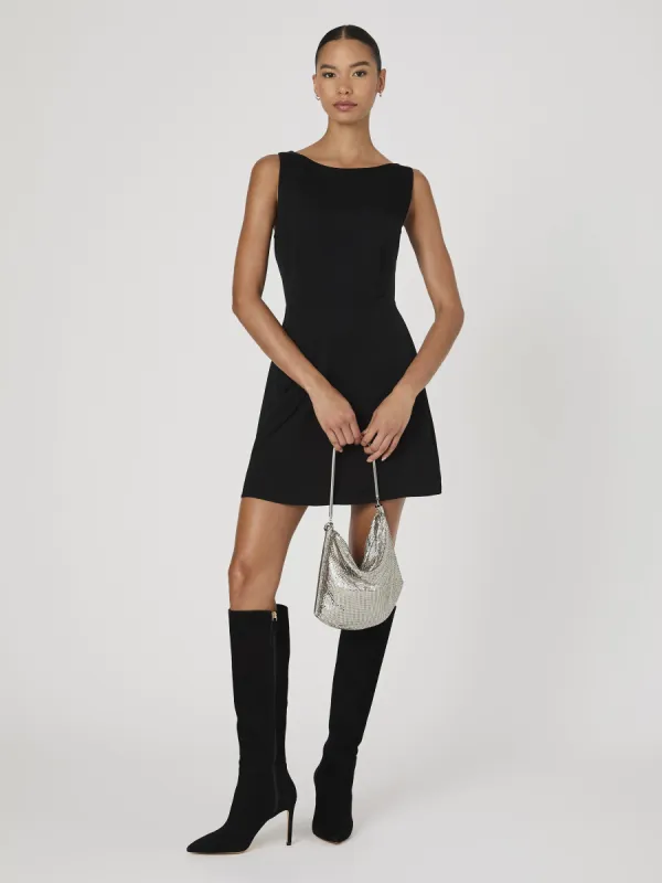 Ennis Satin Low Back Mini Dress sold by French Connection