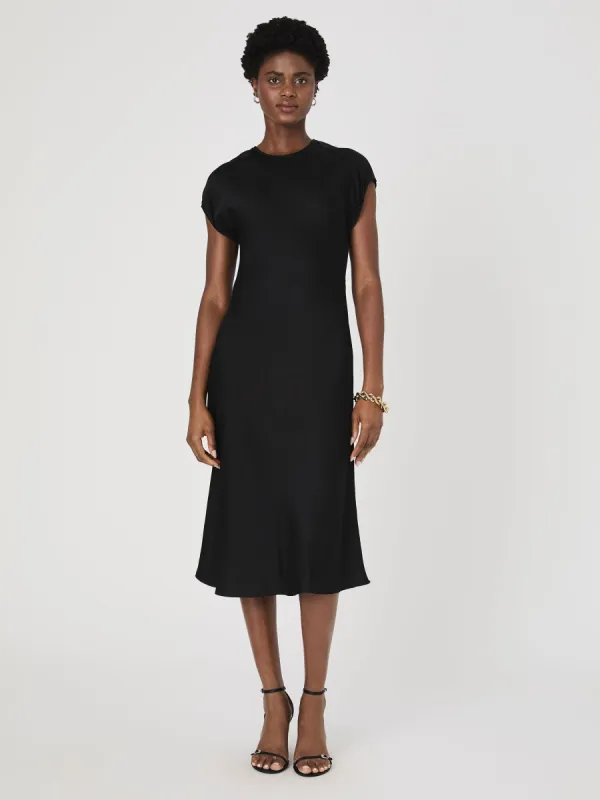 Ennis Satin Column Midi Dress sold by French Connection