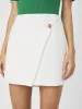 Birdie Linen Overlap Mini Skirt sold by French Connection