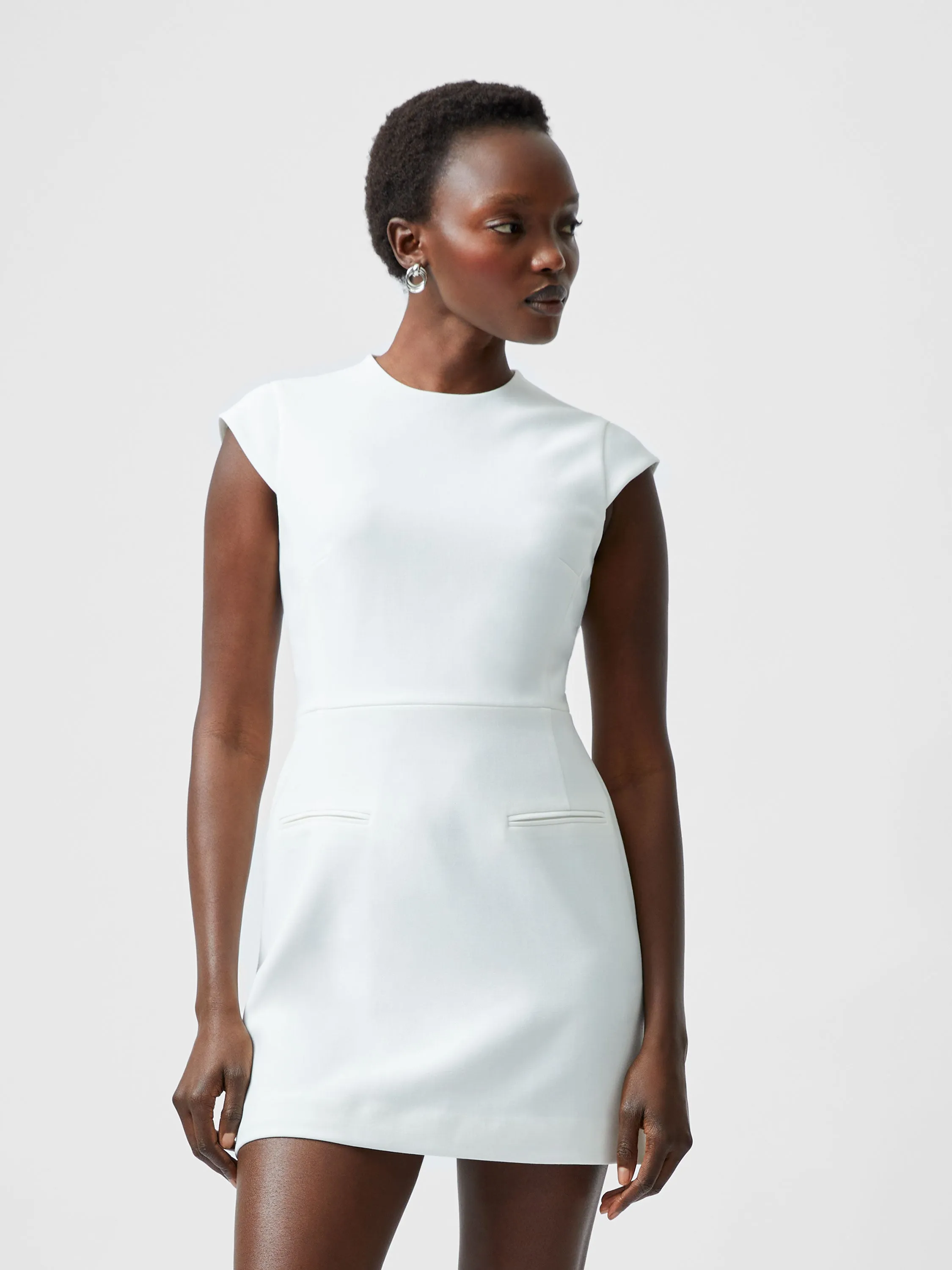 Whisper Mock Neck Mini Dress sold by French Connection product image thumbnail 3