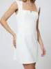 Whisper Notched Square Neck Dress sold by French Connection