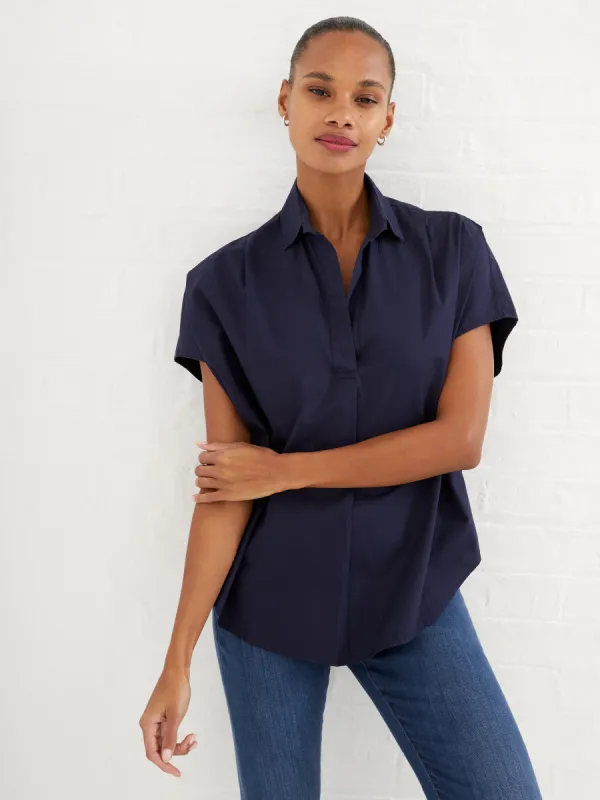 Cele Rhodes Poplin Short Sleeve Shirt sold by French Connection