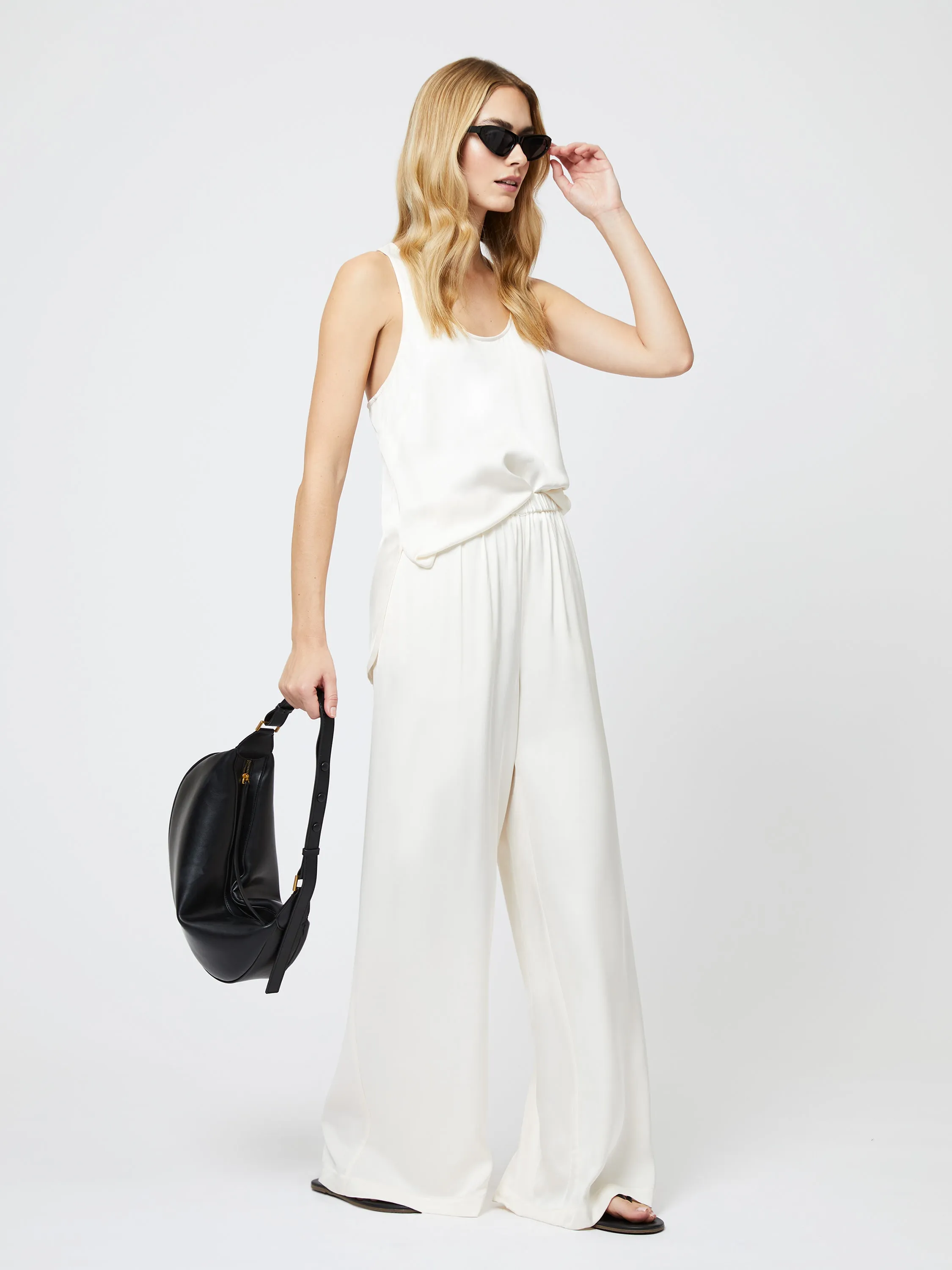 Ennis Satin Elasticated Trouser sold by French Connection