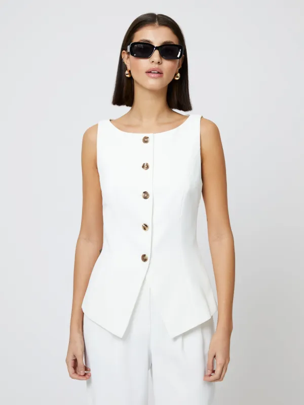 Harry Suiting Waistcoat Top sold by French Connection