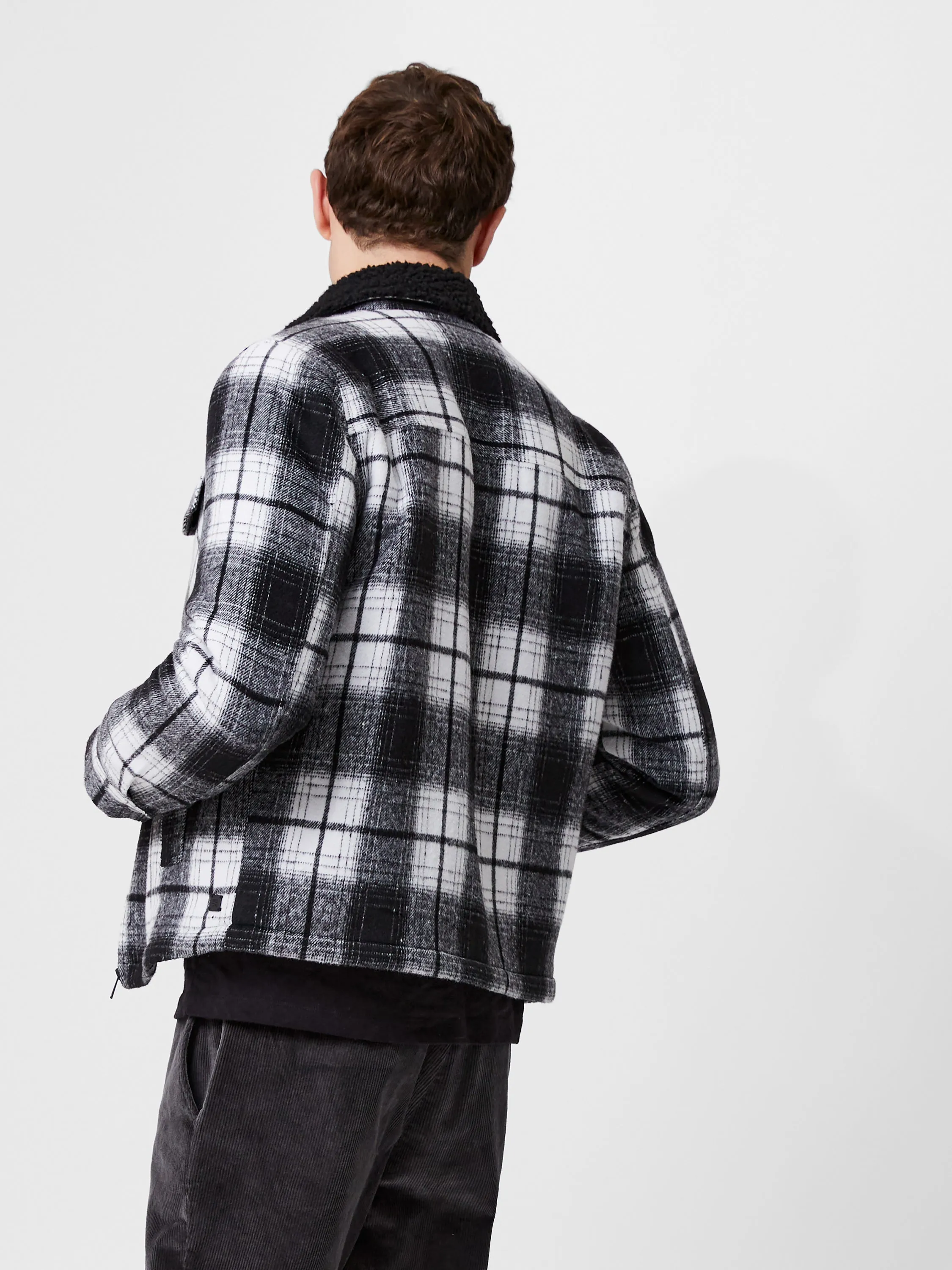 Borg Collar Checked Jacket sold by French Connection product image thumbnail 4