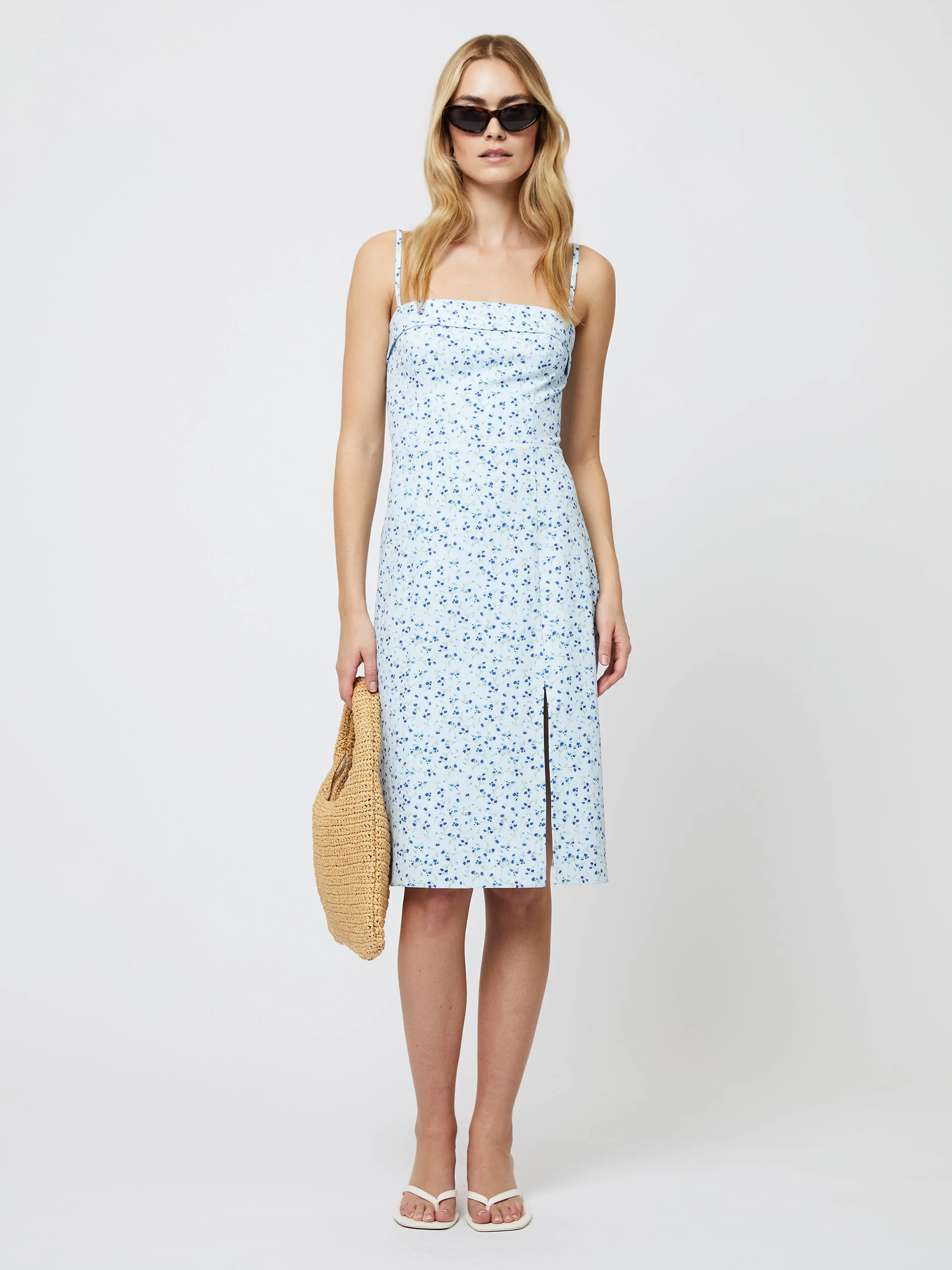 Echo Crepe Strappy Midi Dress sold by French Connection product image thumbnail 3