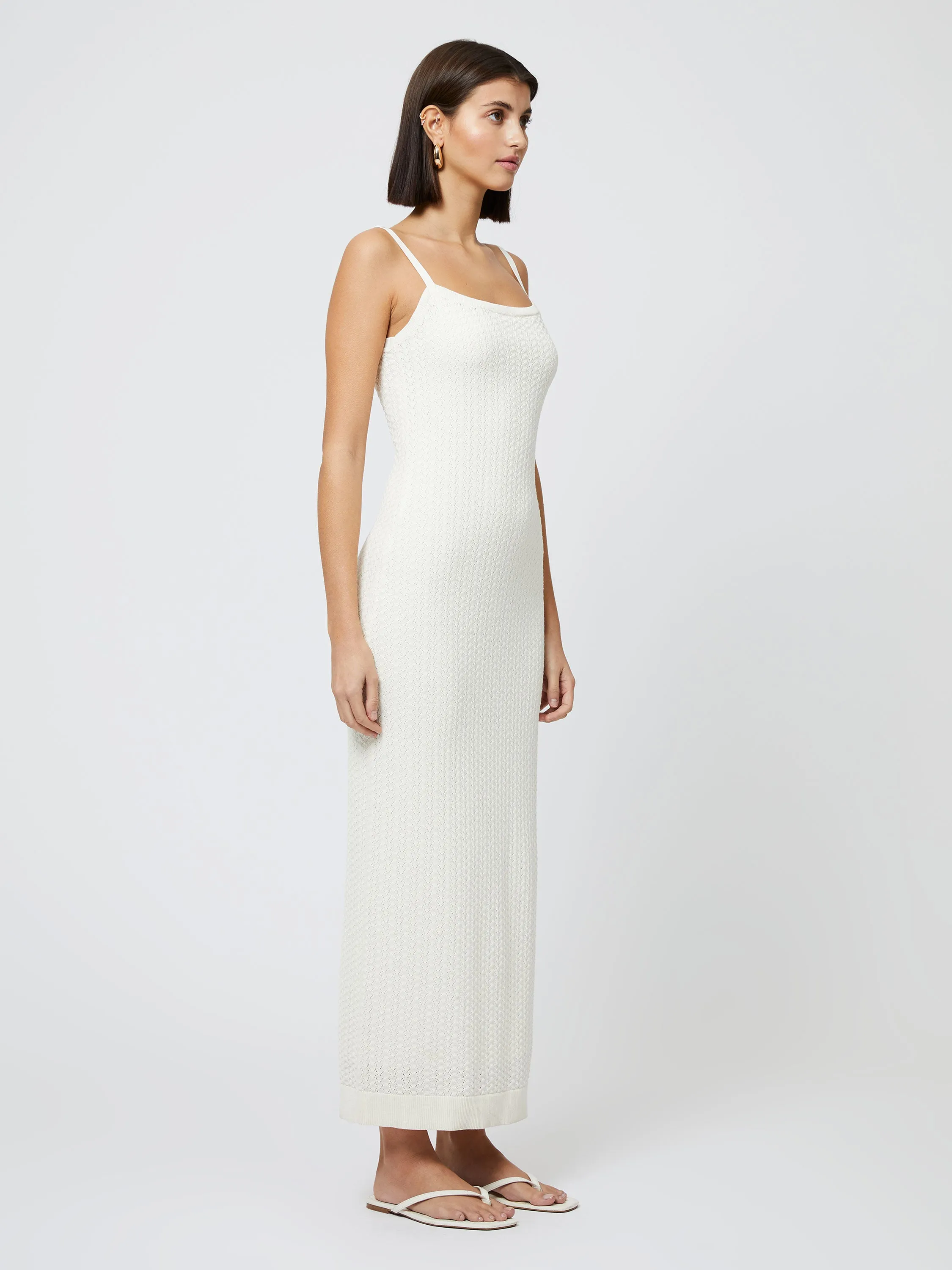 Cotton Pointelle Midi Dress sold by French Connection product image thumbnail 5