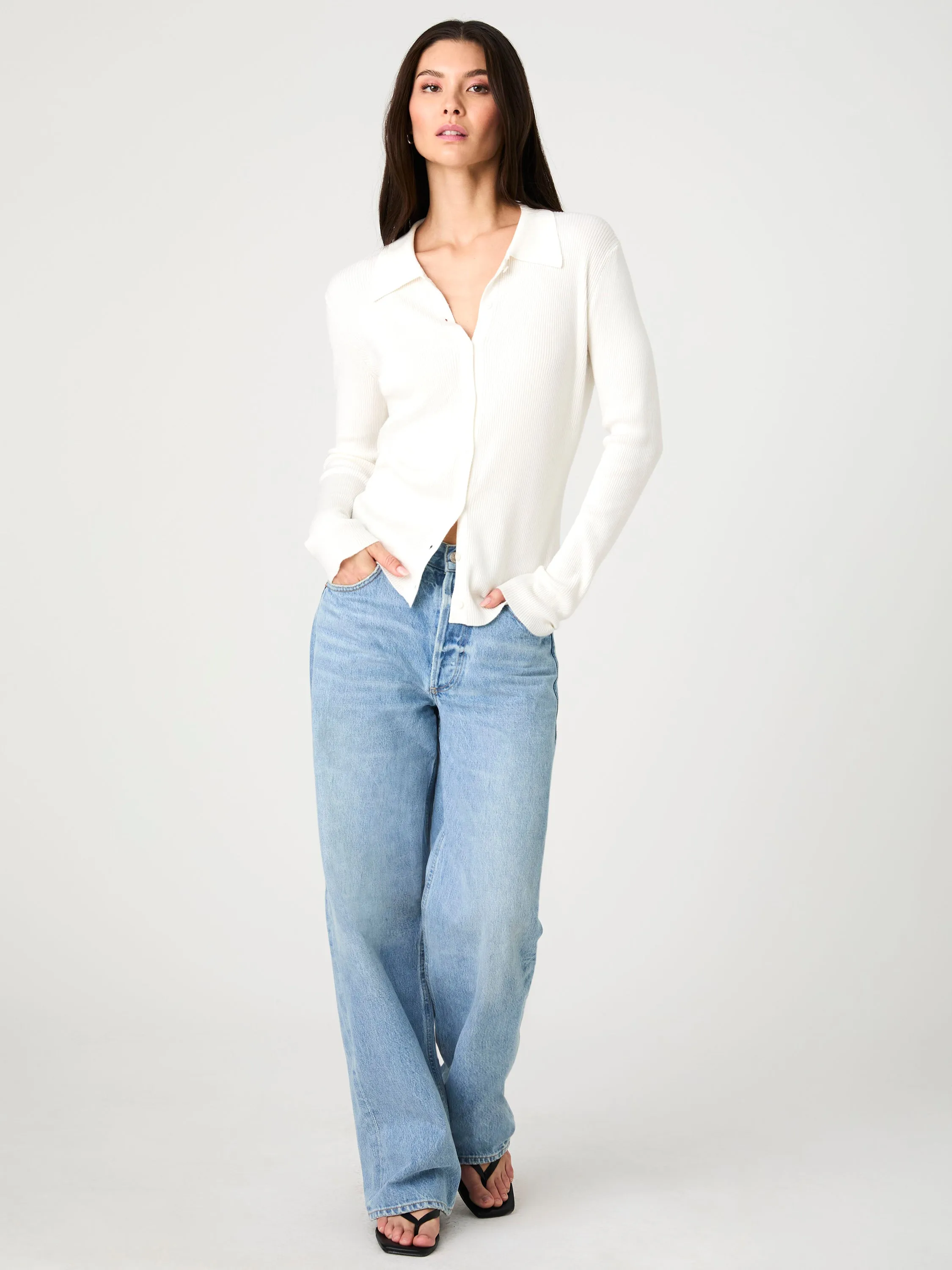 Nadina Collared Knit Top sold by French Connection product image thumbnail 4